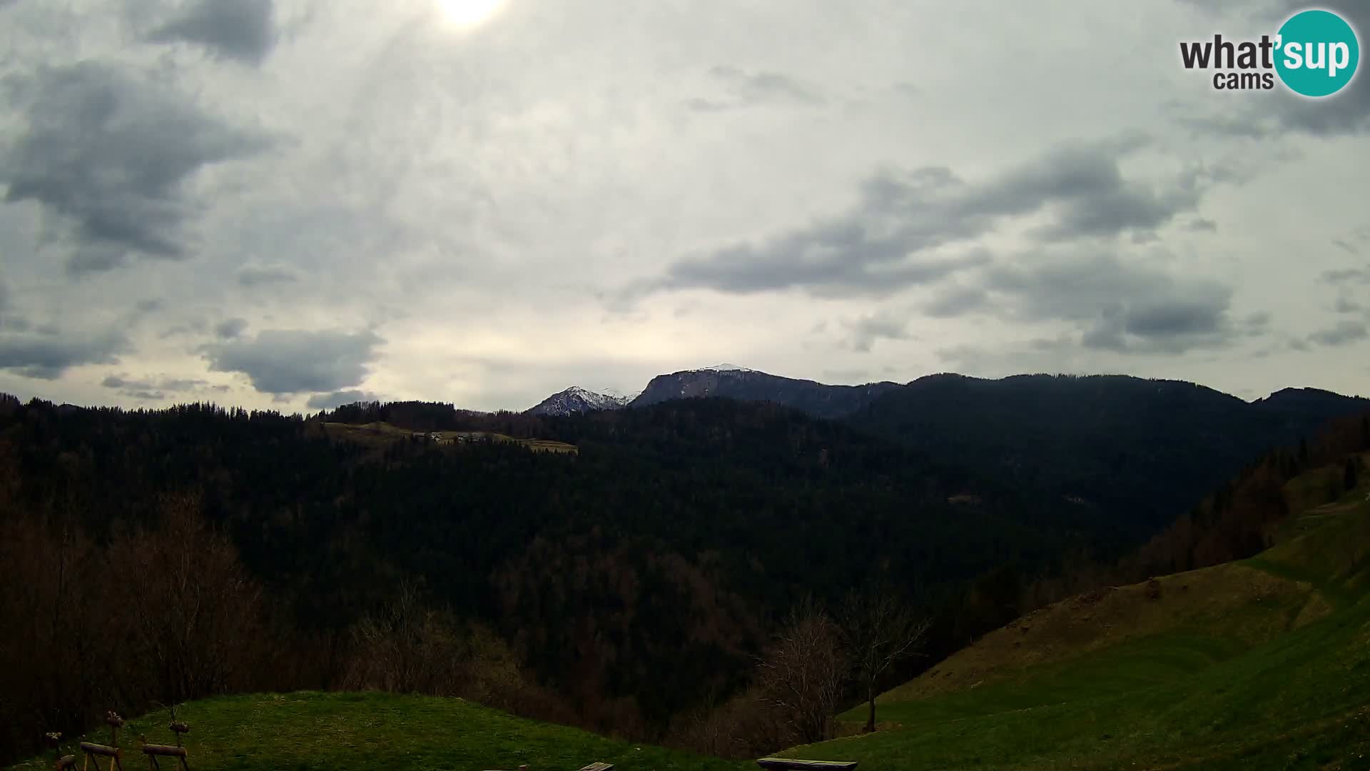 Webcam Brunarica Dražgoše – Liveblick auf Ratitovec (1666 m)