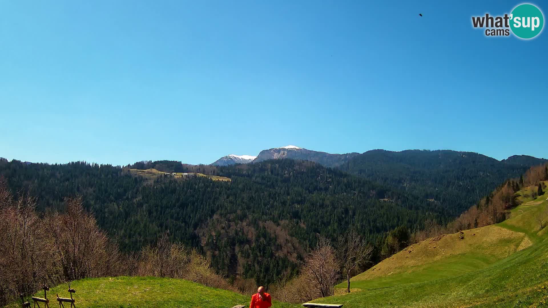 Web kamera Brunarica Dražgoše – Pogled uživo na Ratitovec (1666 m)