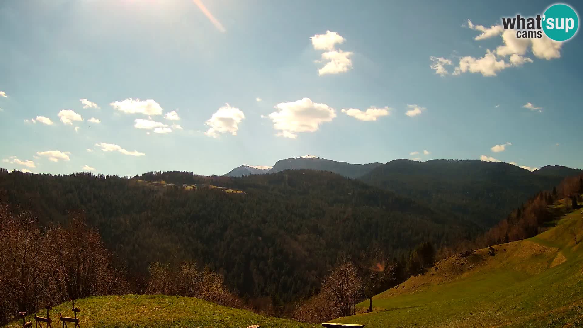 Web kamera Brunarica Dražgoše – Pogled uživo na Ratitovec (1666 m)