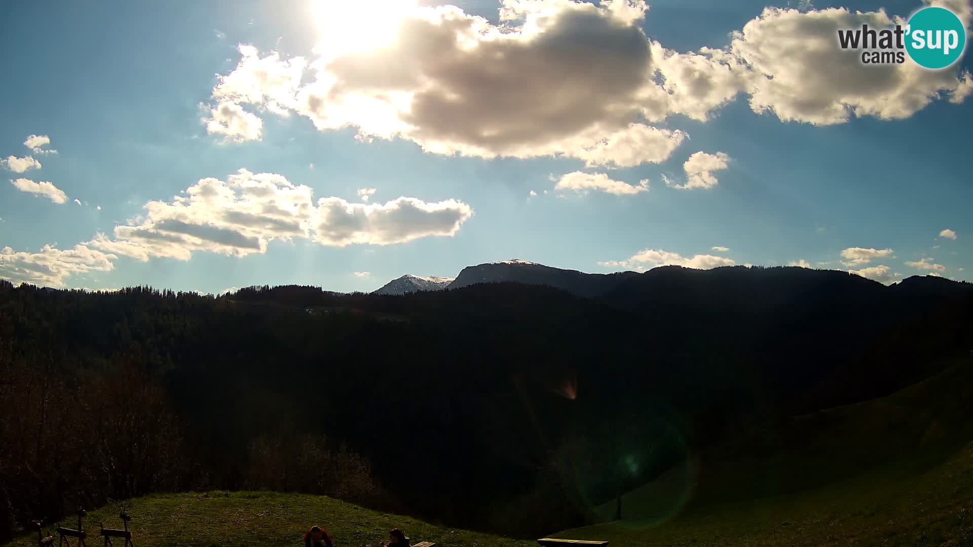 Webcam Brunarica Dražgoše – Live View of Ratitovec (1666 m)