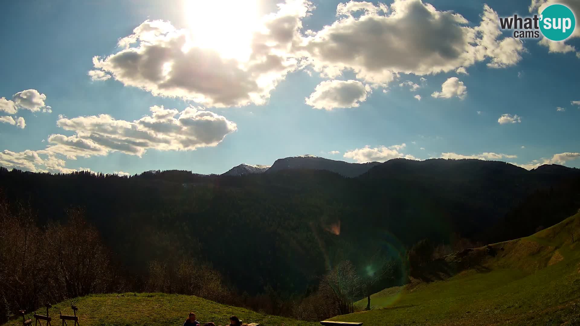 Webcam Brunarica Dražgoše – Live View of Ratitovec (1666 m)