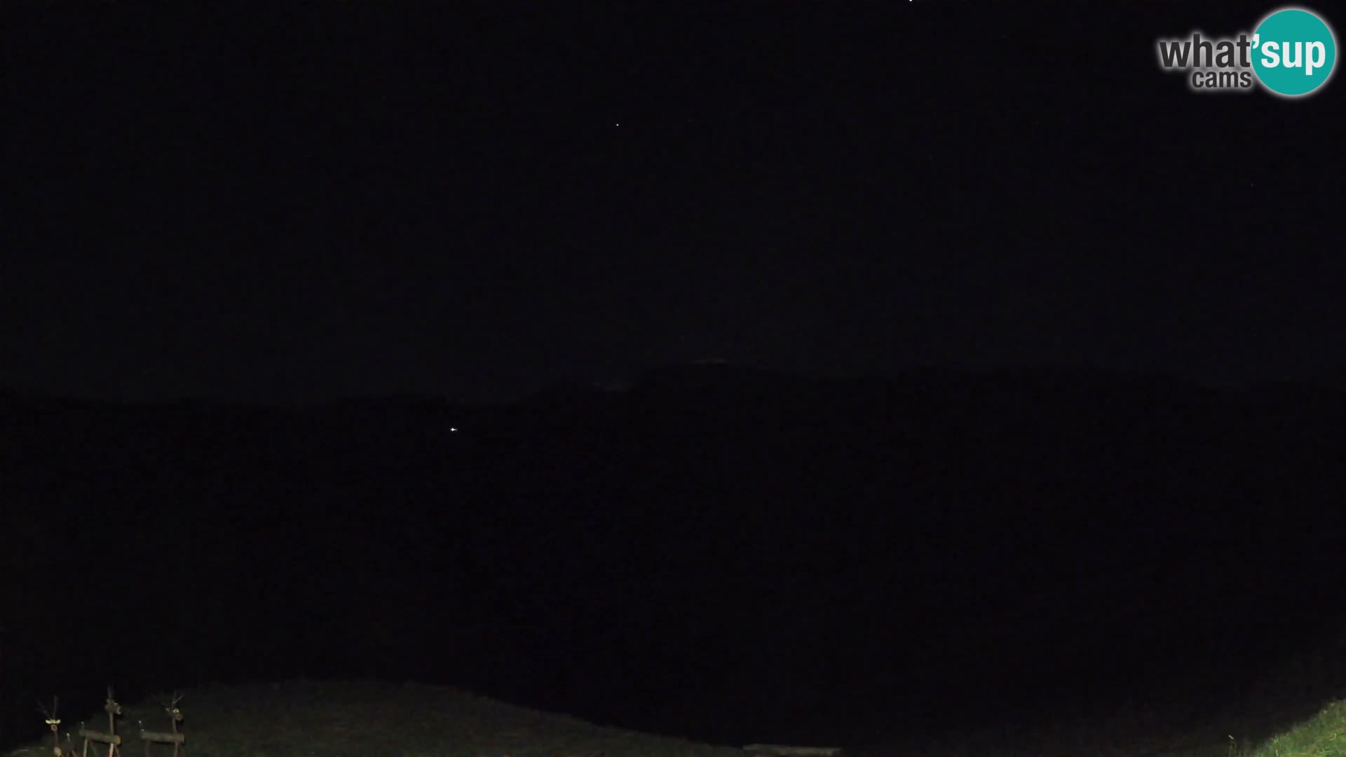 Spletna kamera Brunarica Dražgoše – Pogled v živo na Ratitovec (1666 m)