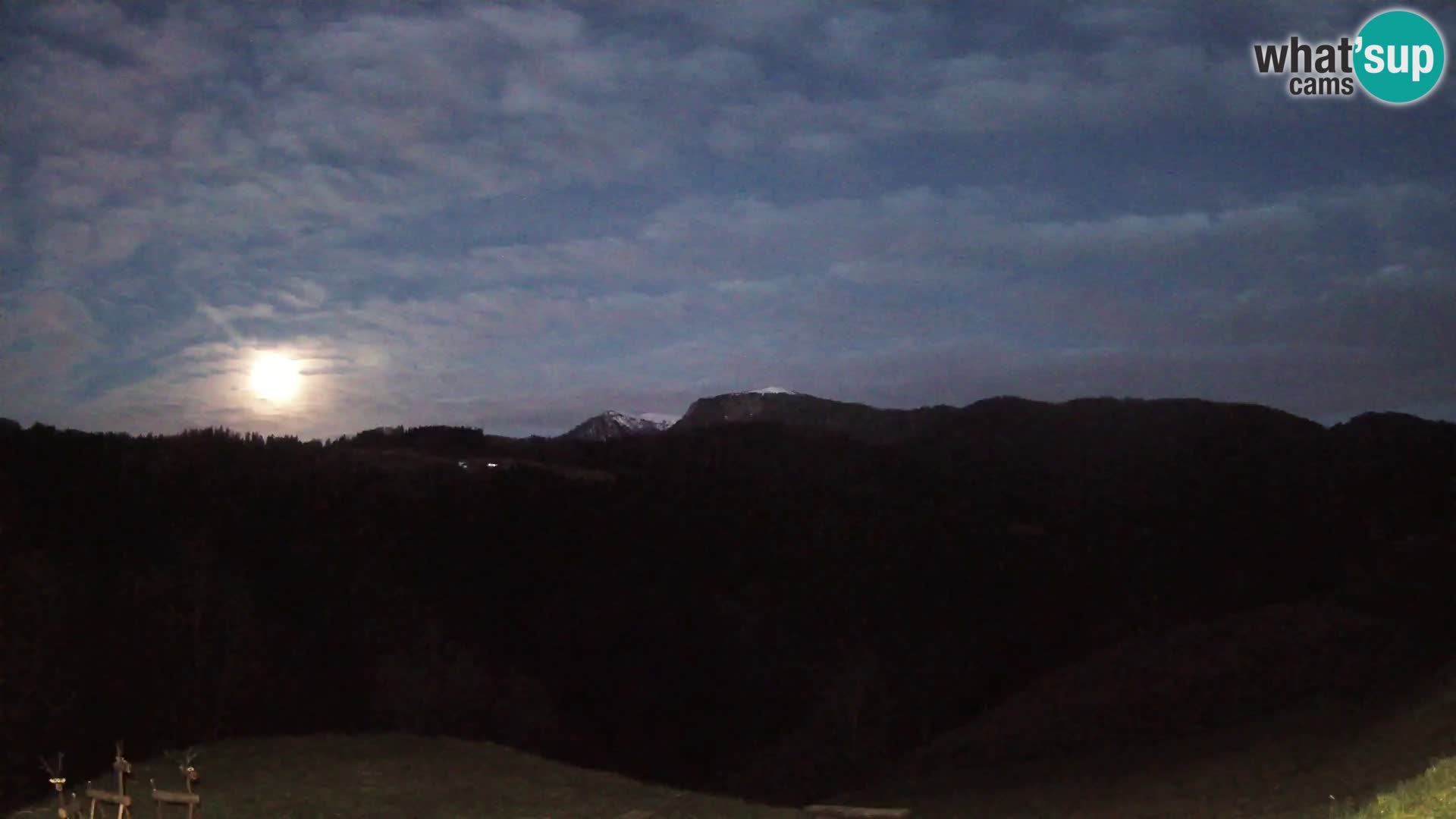 Webcam Brunarica Dražgoše – Live View of Ratitovec (1666 m)