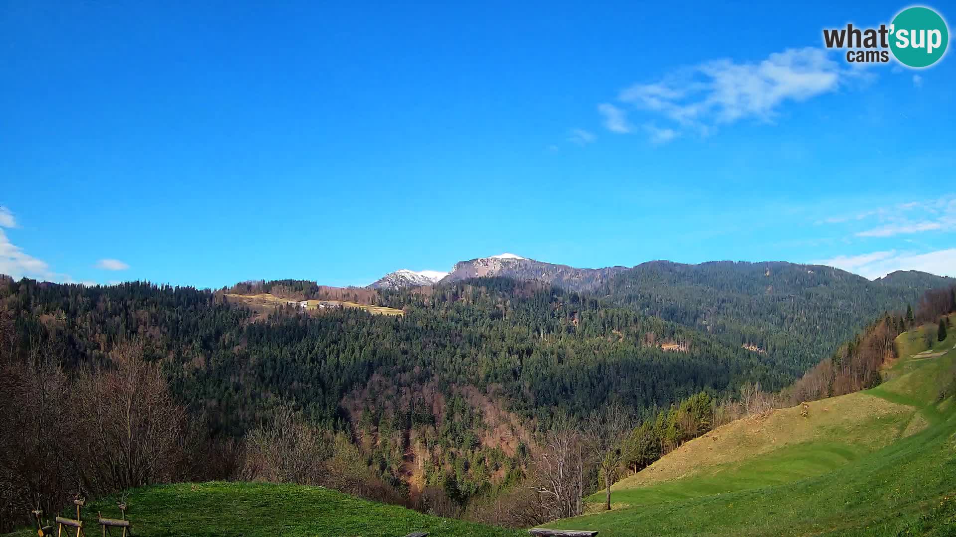 Web kamera Brunarica Dražgoše – Pogled uživo na Ratitovec (1666 m)