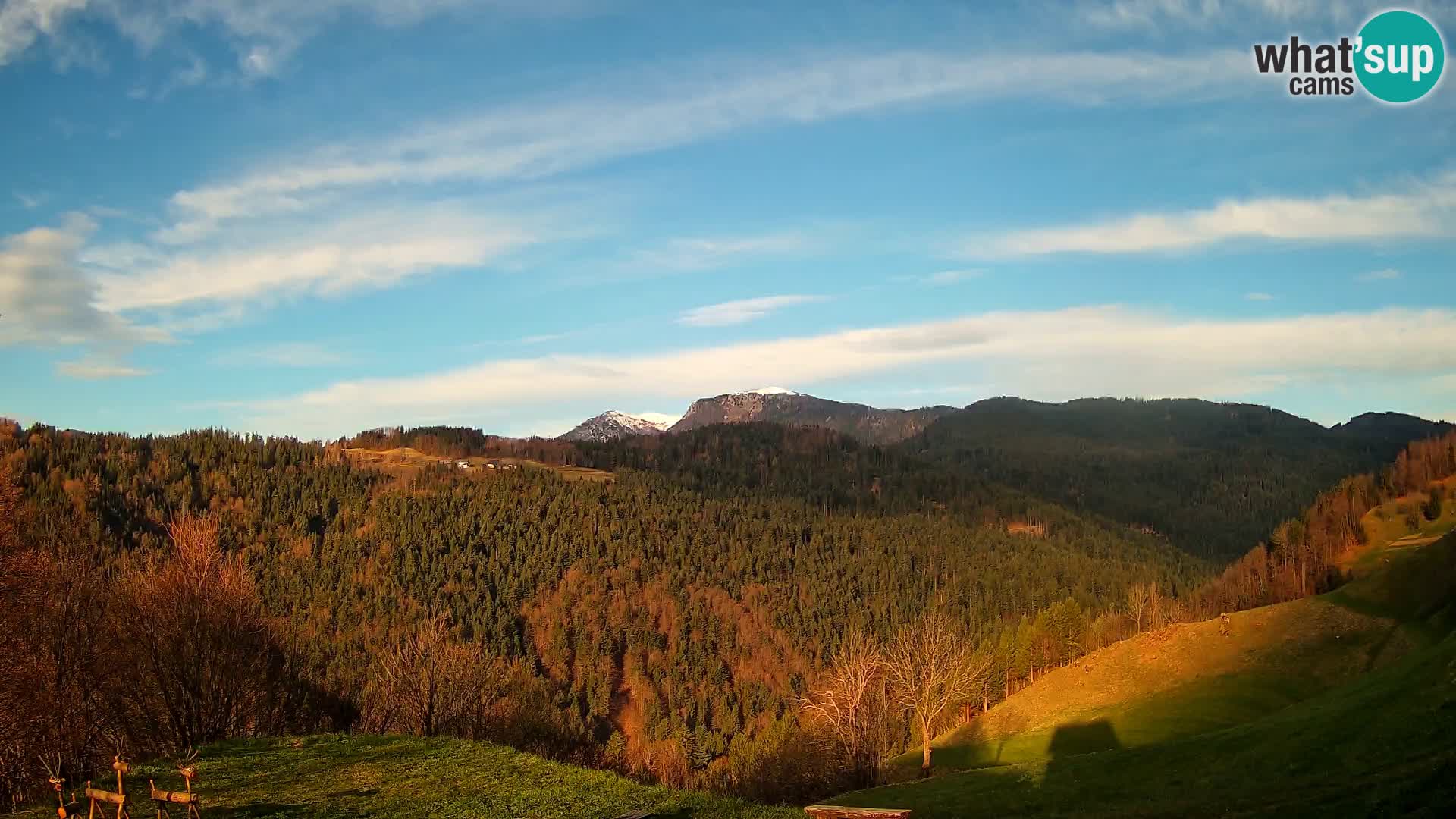Web kamera Brunarica Dražgoše – Pogled uživo na Ratitovec (1666 m)