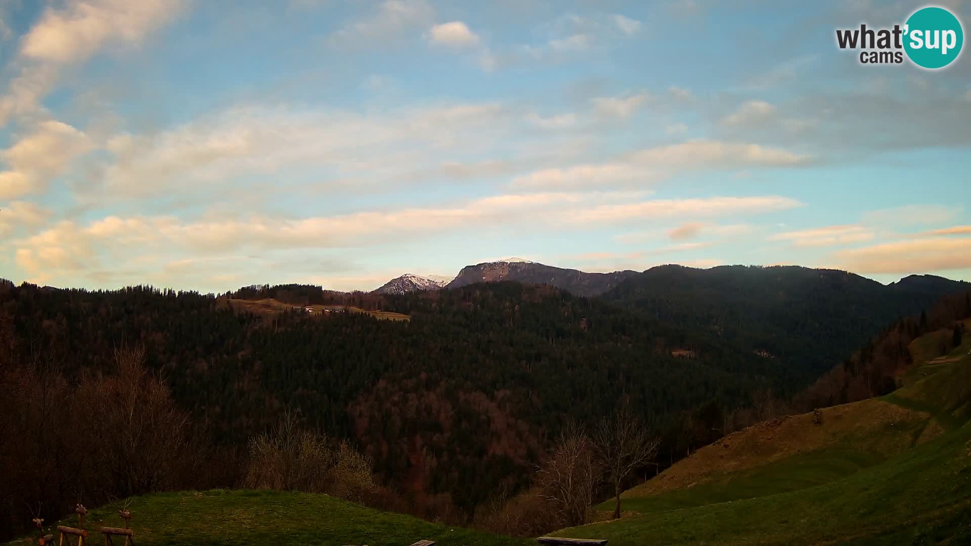 Webcam Brunarica Dražgoše – Live View of Ratitovec (1666 m)