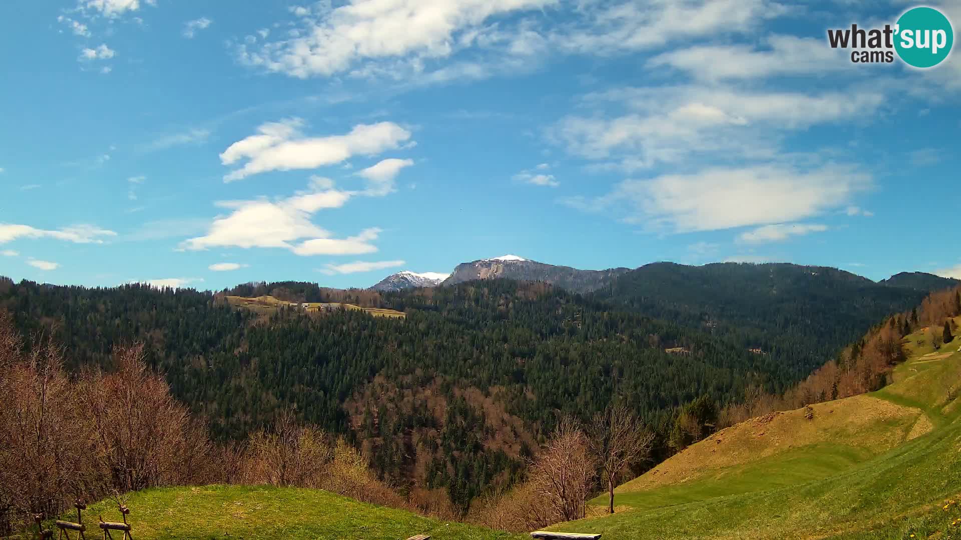 Web kamera Brunarica Dražgoše – Pogled uživo na Ratitovec (1666 m)