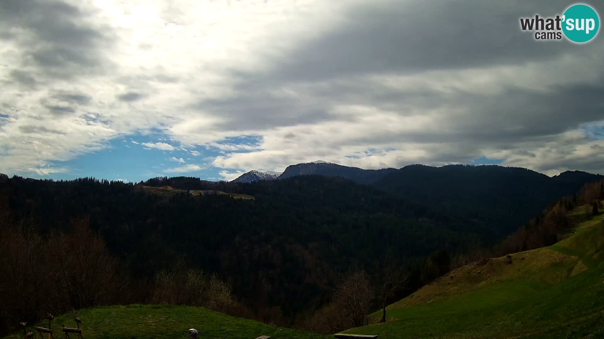 Webcam Brunarica Dražgoše – Live View of Ratitovec (1666 m)