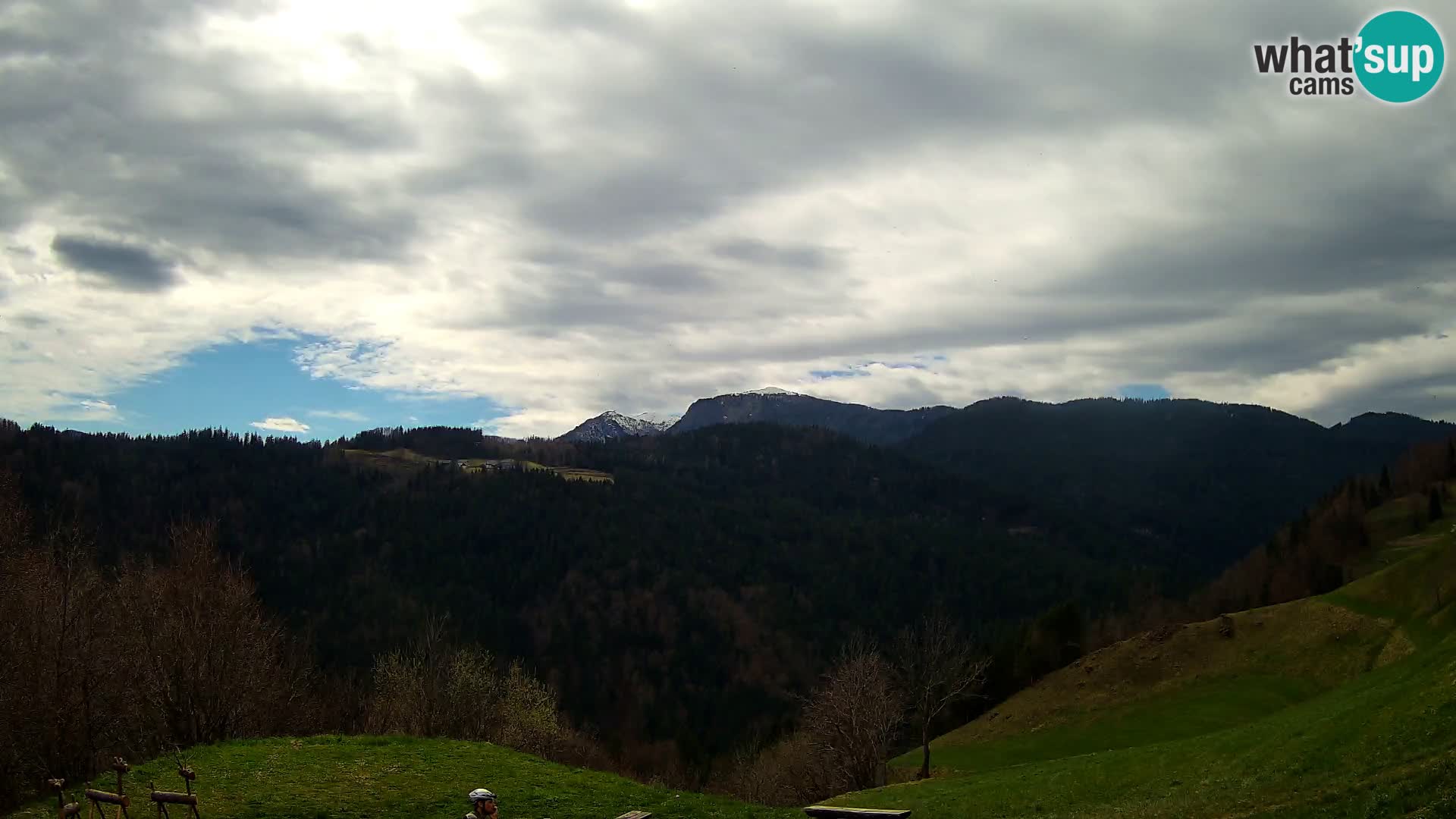 Webcam Brunarica Dražgoše – Live View of Ratitovec (1666 m)