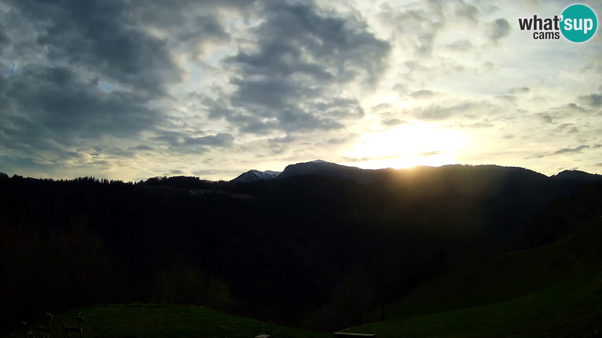 Webcam Brunarica Dražgoše – Liveblick auf Ratitovec (1666 m)