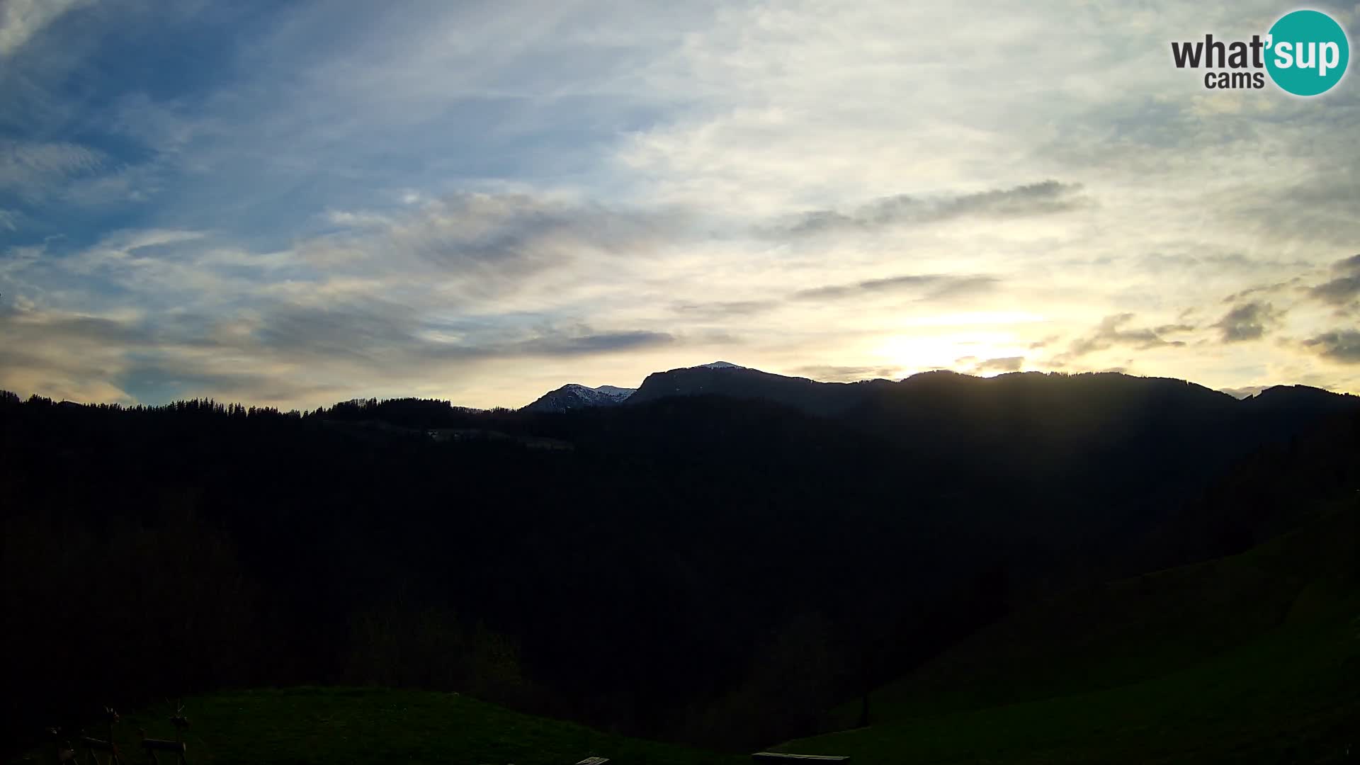 Webcam Brunarica Dražgoše – Live View of Ratitovec (1666 m)