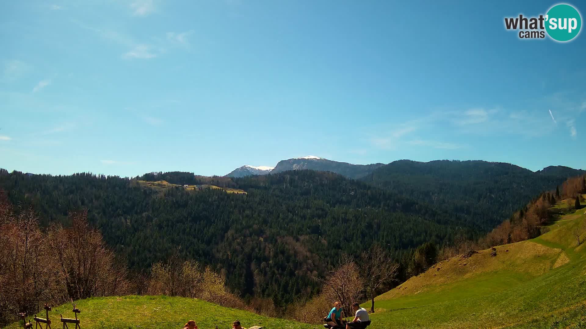 Webcam Brunarica Dražgoše – Live View of Ratitovec (1666 m)