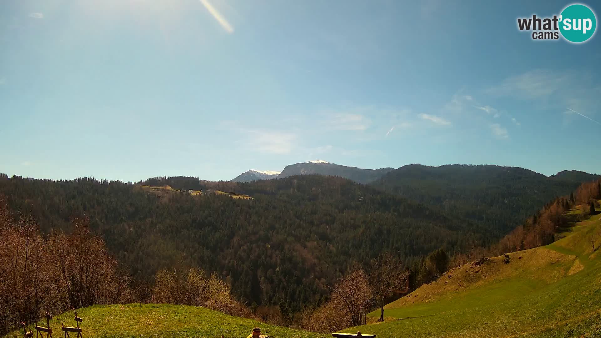 Spletna kamera Brunarica Dražgoše – Pogled v živo na Ratitovec (1666 m)