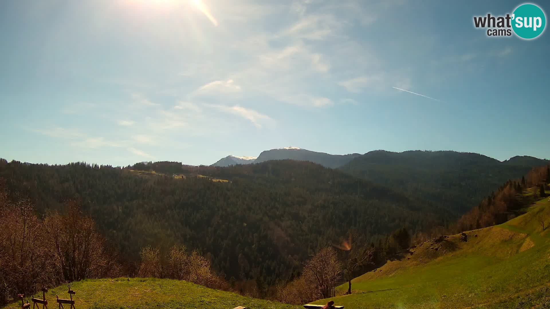Spletna kamera Brunarica Dražgoše – Pogled v živo na Ratitovec (1666 m)