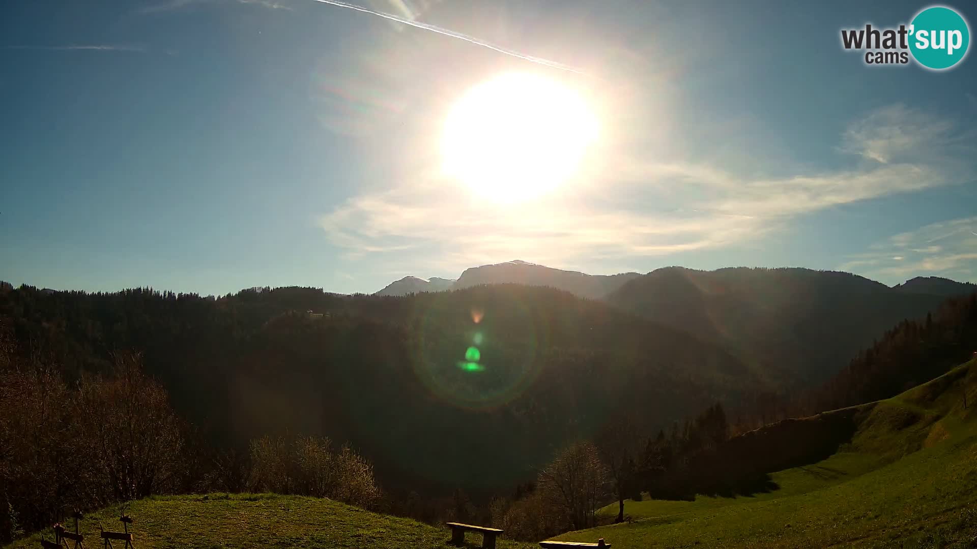 Webcam Brunarica Dražgoše – Vista live sul Ratitovec (1666 m)