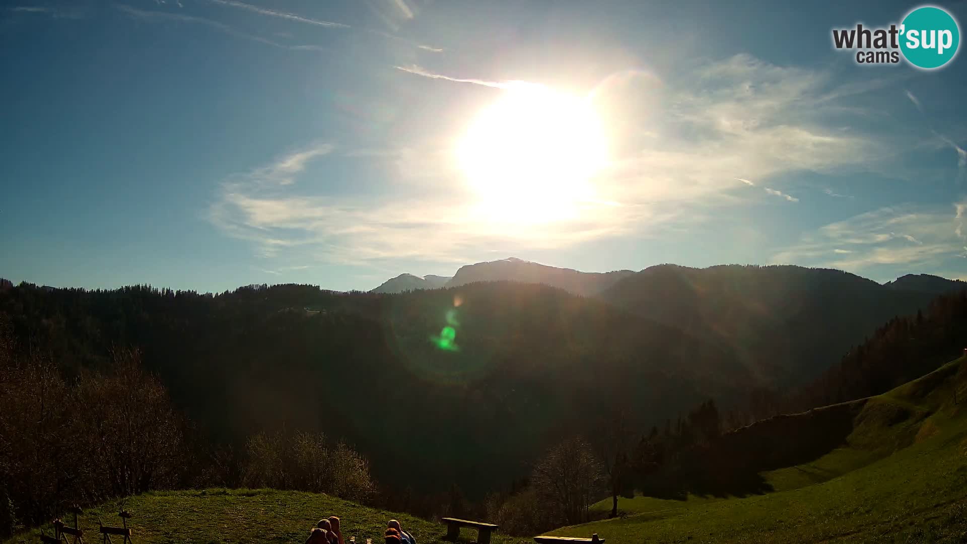 Webcam Brunarica Dražgoše – Live View of Ratitovec (1666 m)