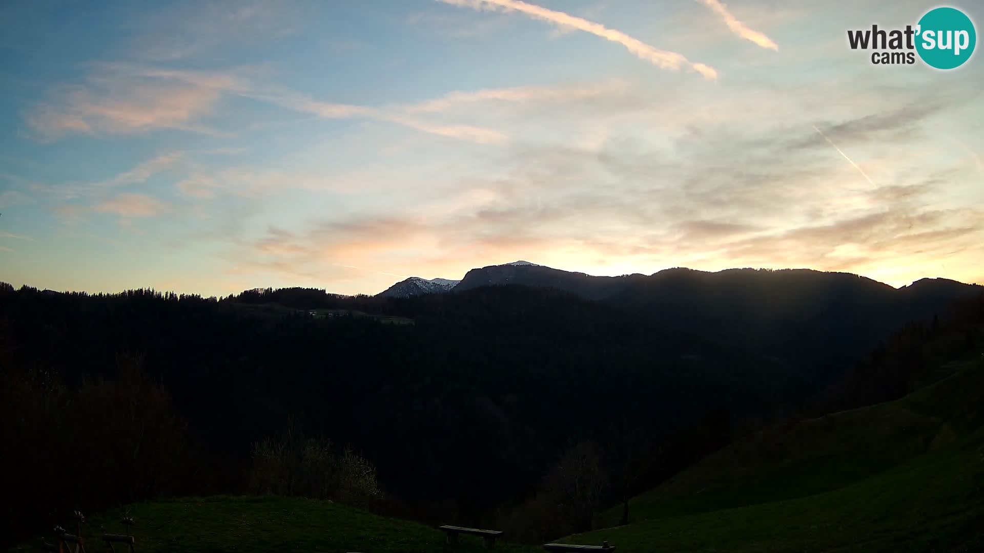 Webcam Brunarica Dražgoše – Live View of Ratitovec (1666 m)