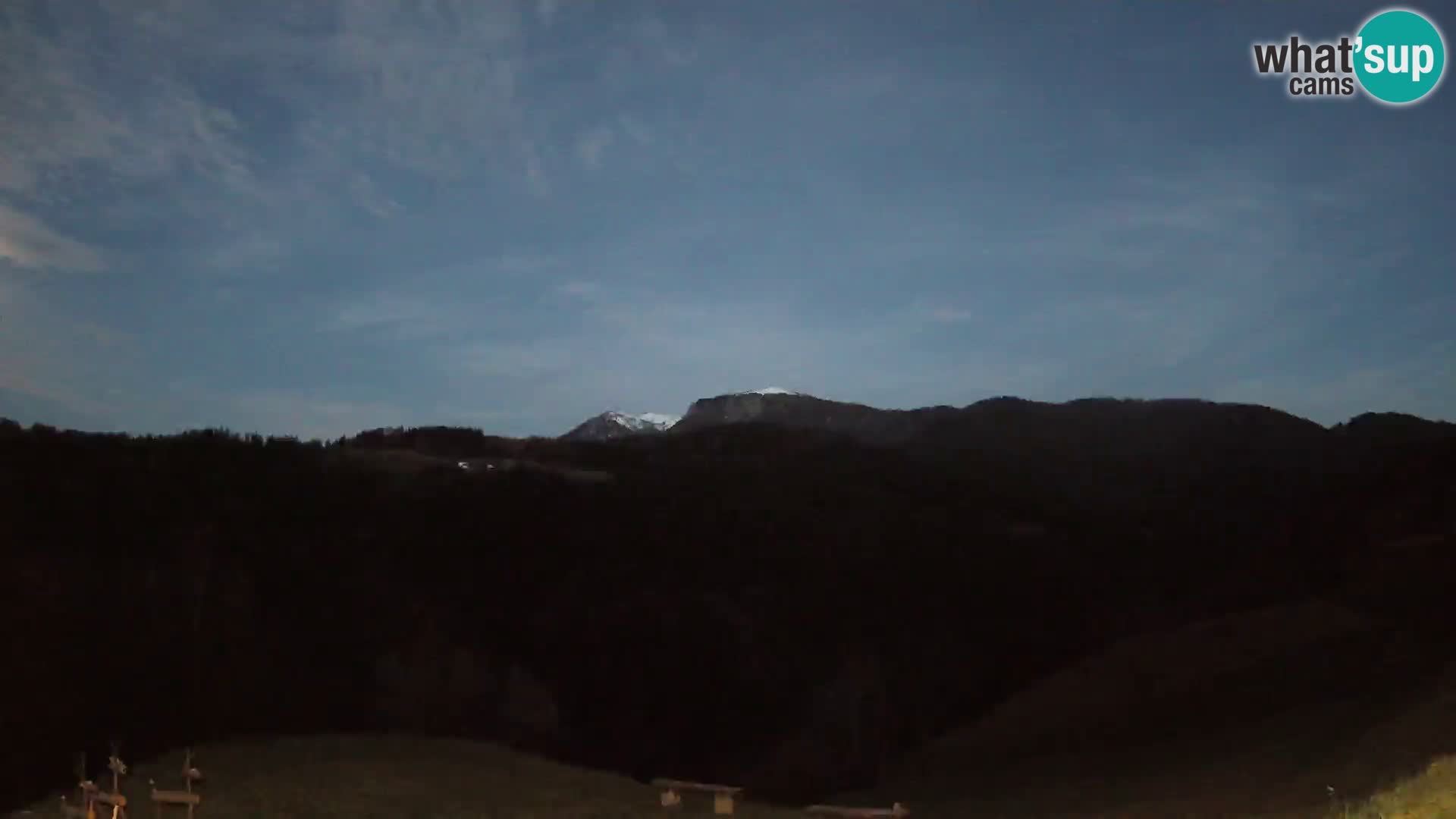 Webcam Brunarica Dražgoše – Live View of Ratitovec (1666 m)