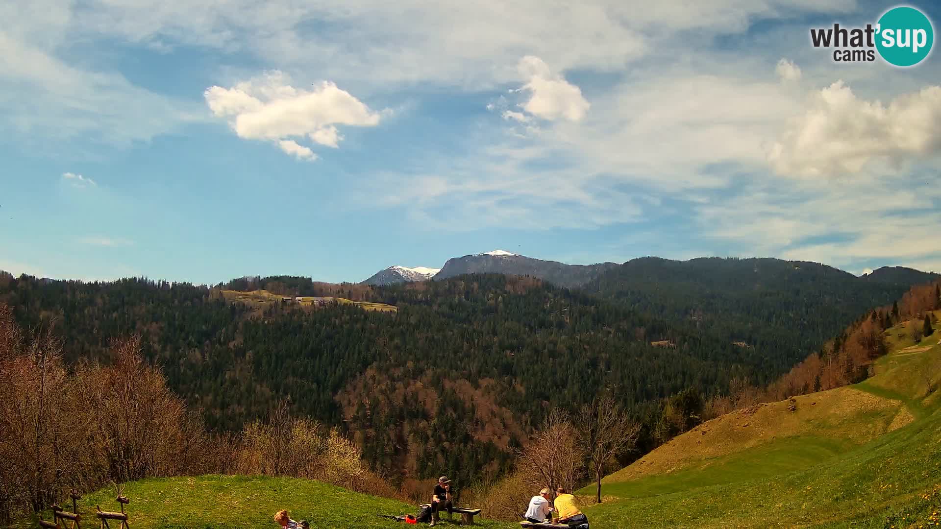 Webcam Brunarica Dražgoše – Vista live sul Ratitovec (1666 m)