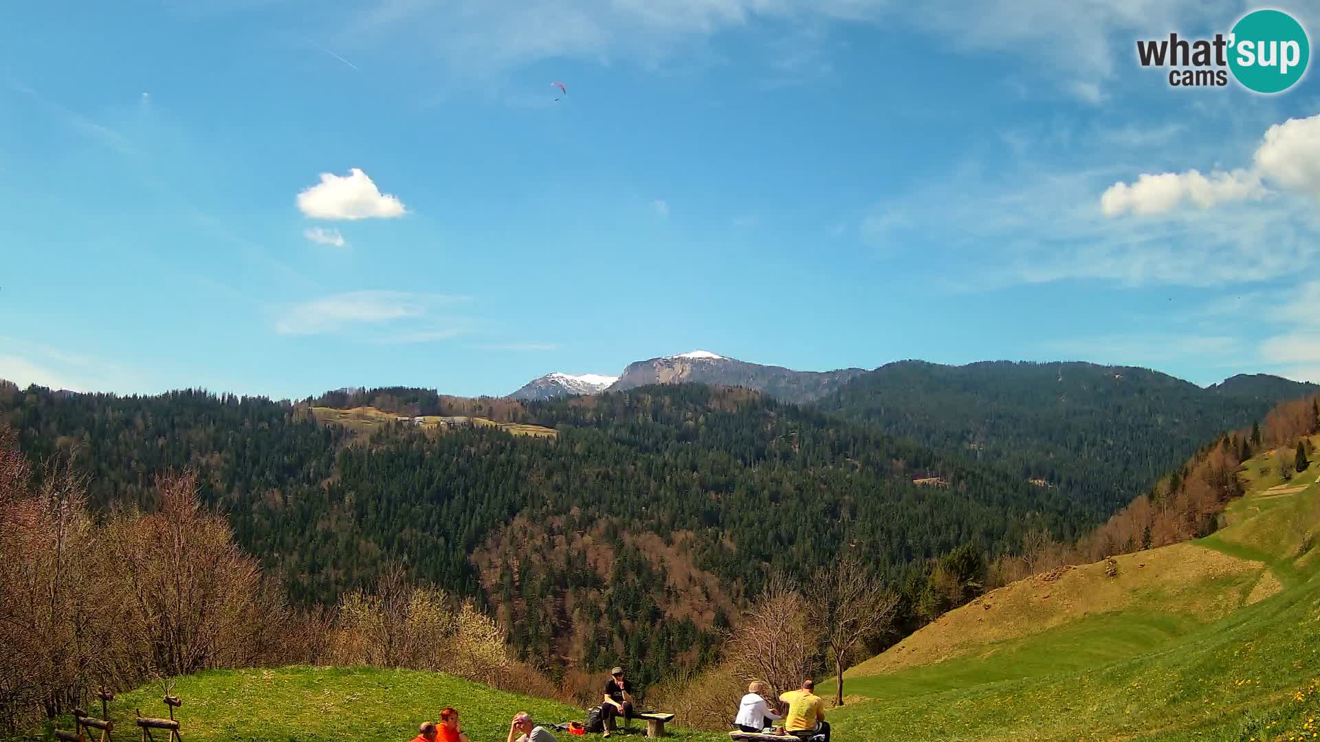 Webcam Brunarica Dražgoše – Vista live sul Ratitovec (1666 m)