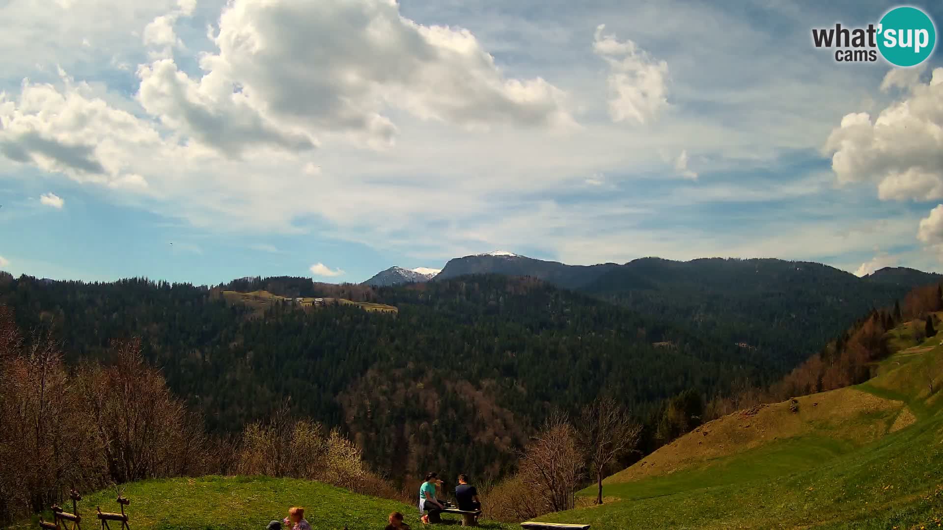 Webcam Brunarica Dražgoše – Live View of Ratitovec (1666 m)