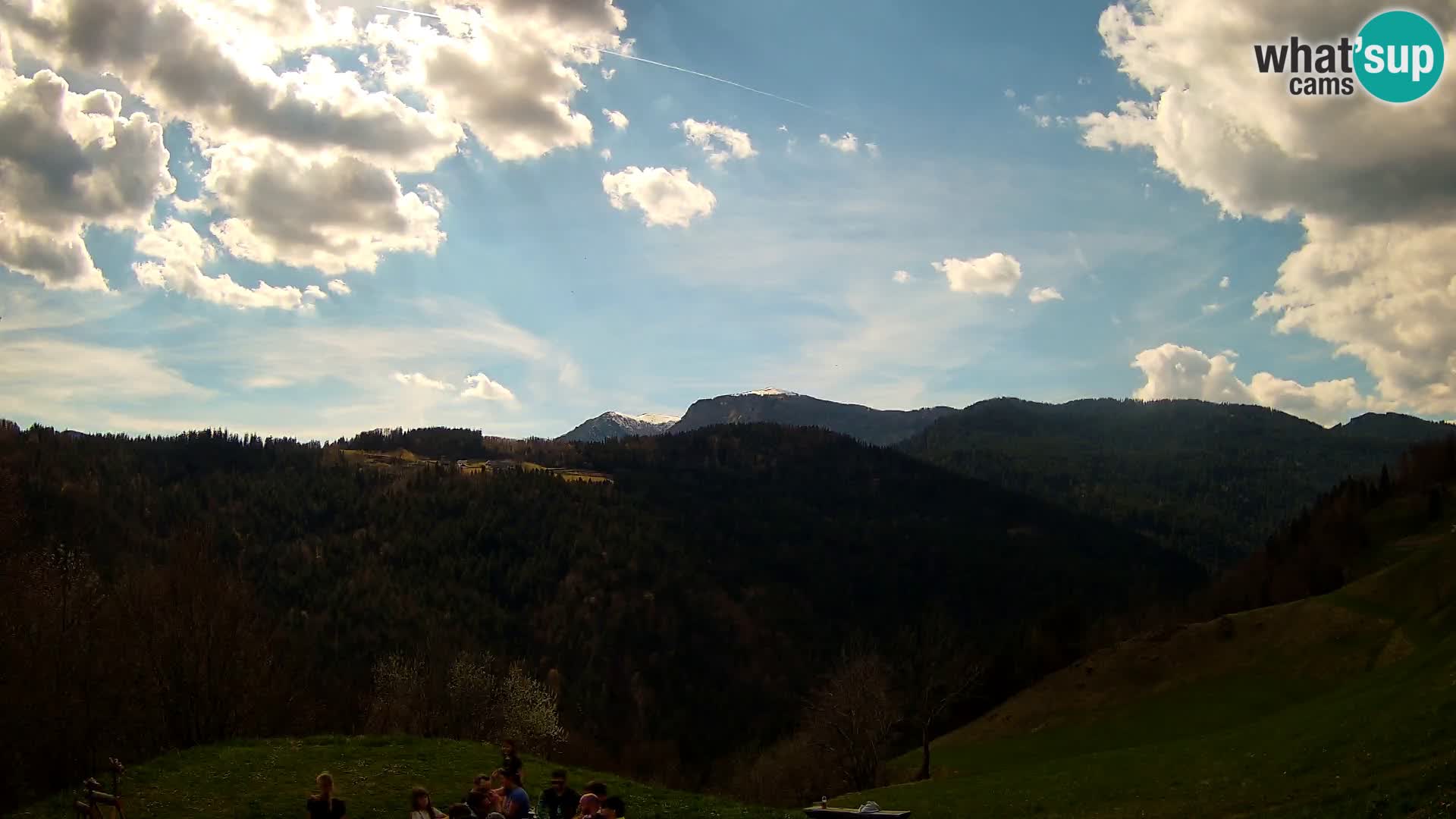 Webcam Brunarica Dražgoše – Live View of Ratitovec (1666 m)