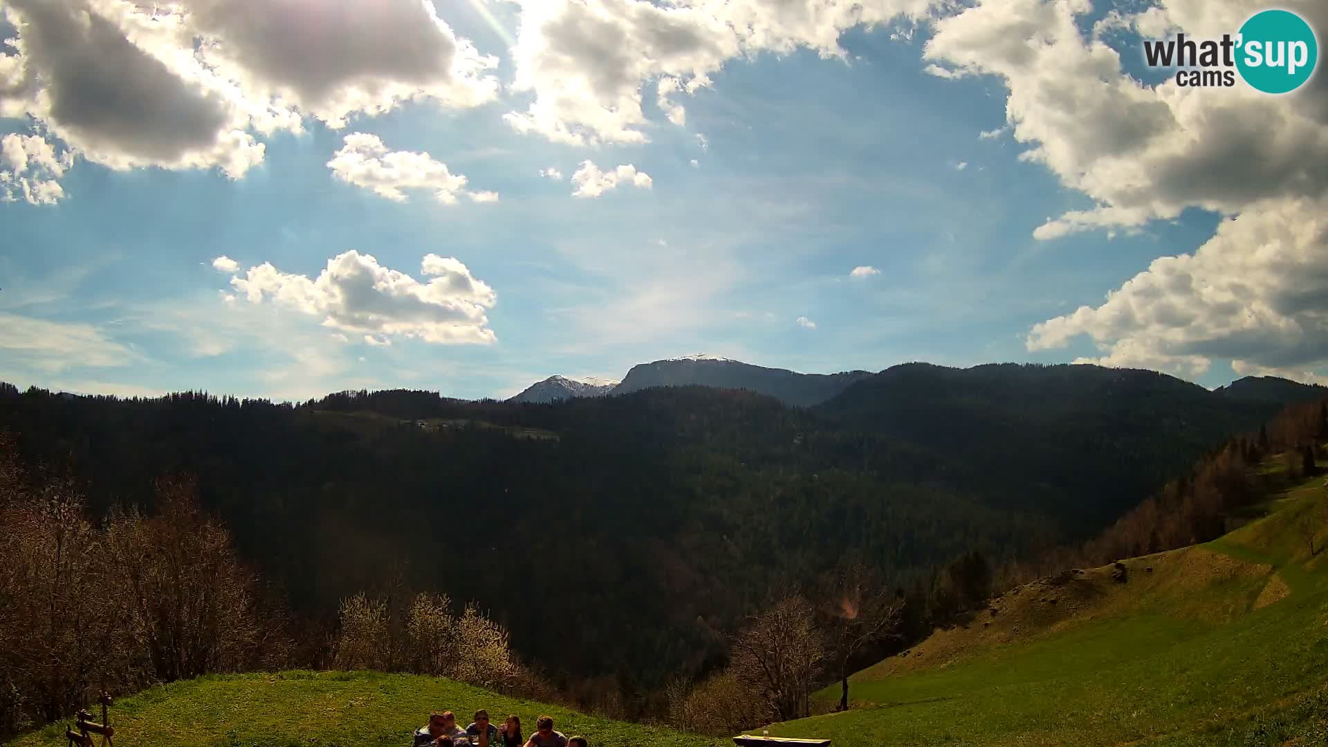 Webcam Brunarica Dražgoše – Live View of Ratitovec (1666 m)