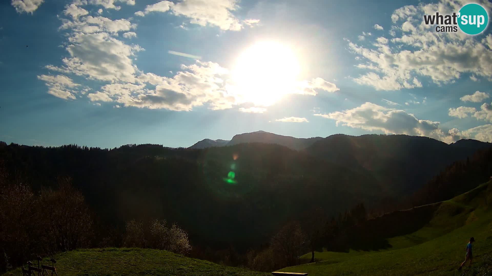 Webcam Brunarica Dražgoše – Live View of Ratitovec (1666 m)