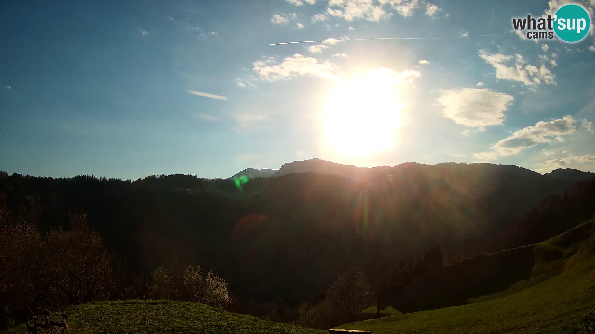 Webcam Brunarica Dražgoše – Live View of Ratitovec (1666 m)