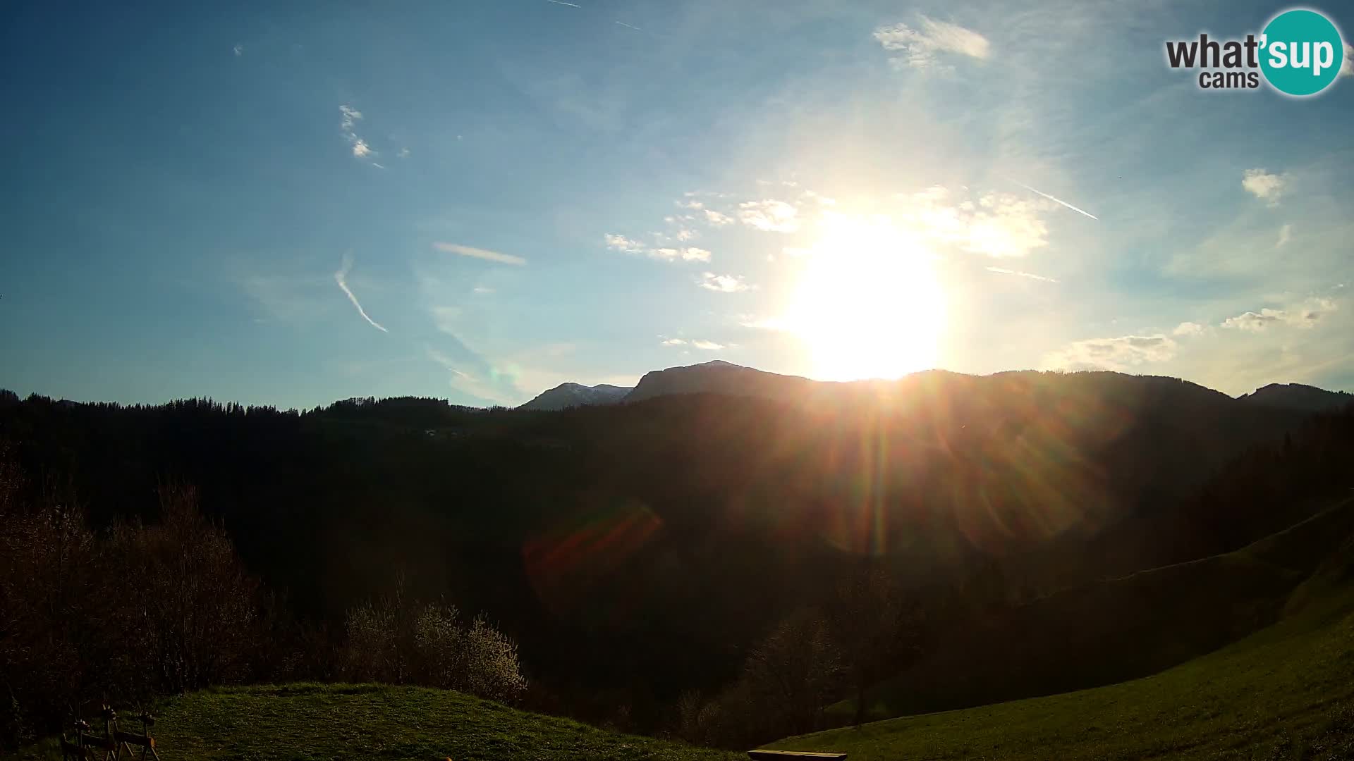 Spletna kamera Brunarica Dražgoše – Pogled v živo na Ratitovec (1666 m)