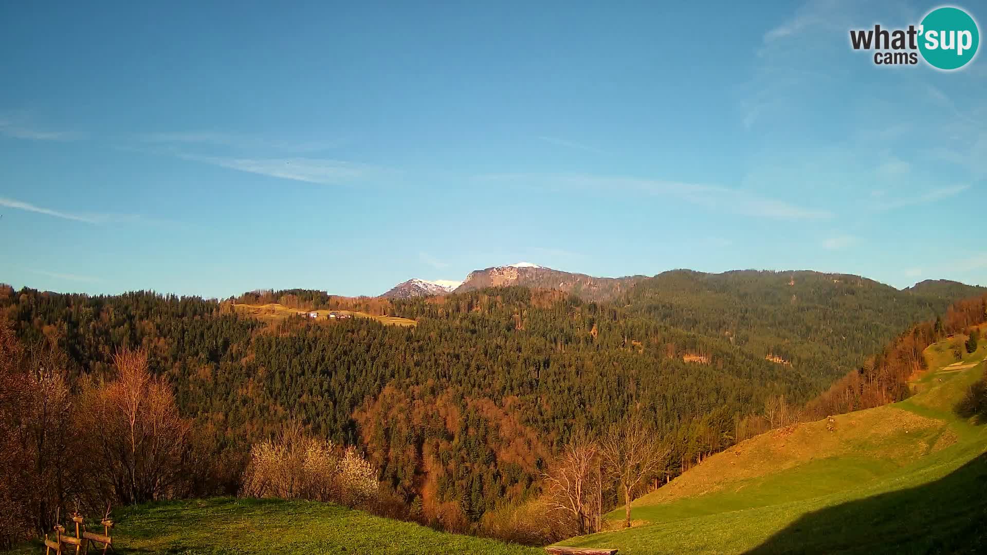 Web kamera Brunarica Dražgoše – Pogled uživo na Ratitovec (1666 m)