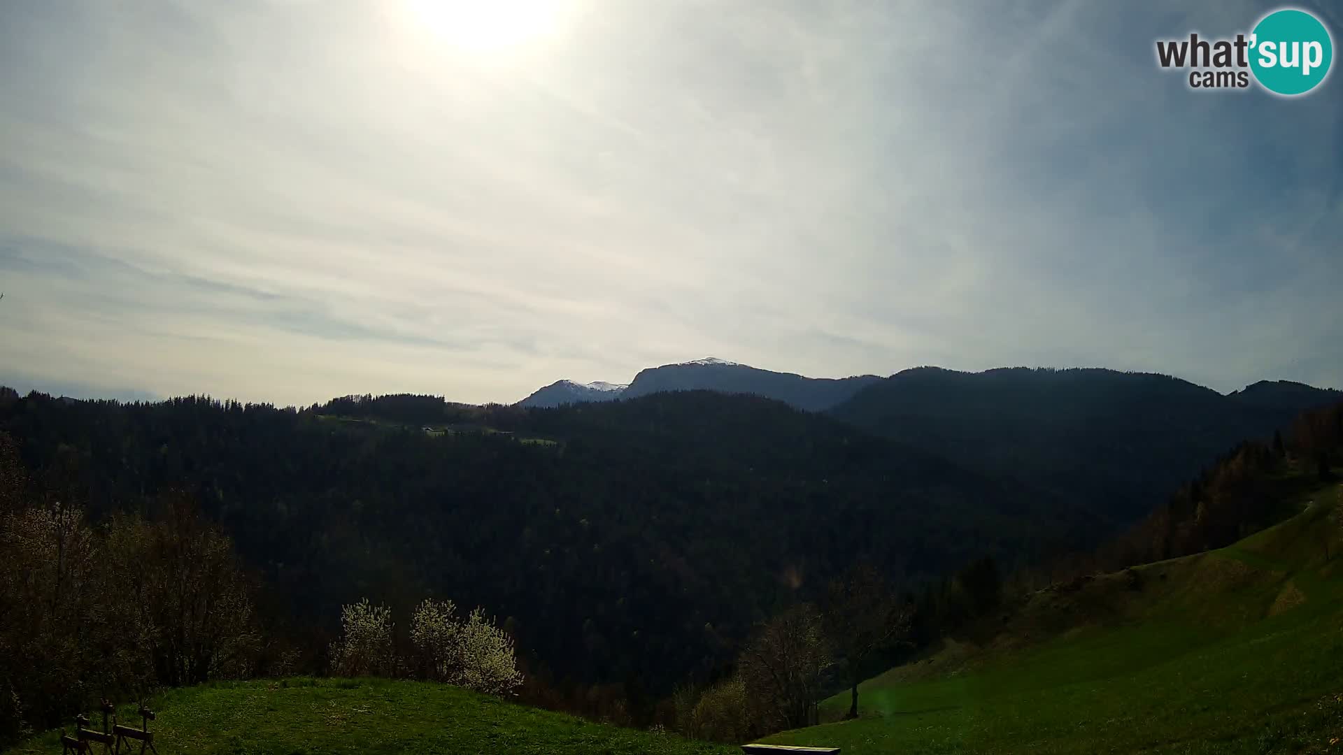 Webcam Brunarica Dražgoše – Live View of Ratitovec (1666 m)