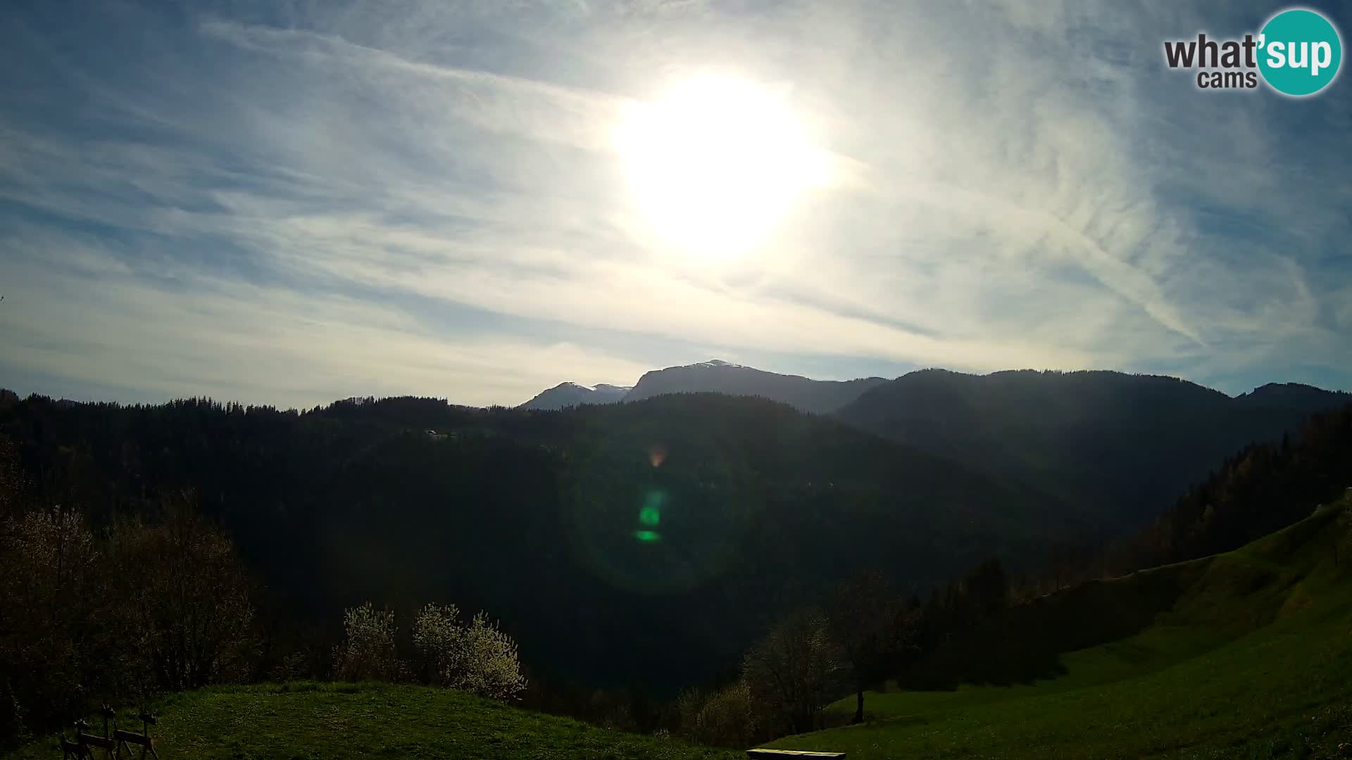 Webcam Brunarica Dražgoše – Vista live sul Ratitovec (1666 m)