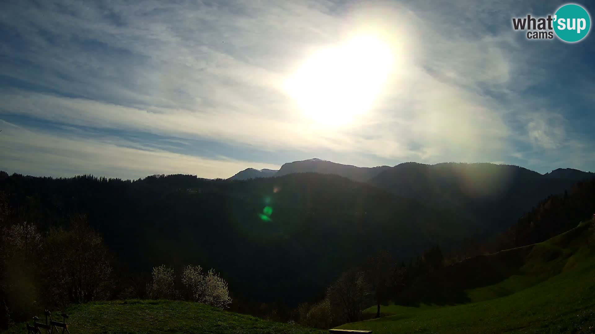 Webcam Brunarica Dražgoše – Live View of Ratitovec (1666 m)