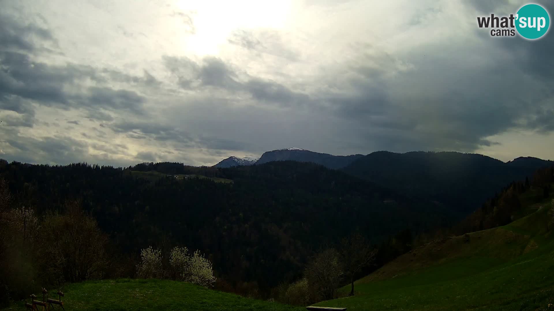 Web kamera Brunarica Dražgoše – Pogled uživo na Ratitovec (1666 m)