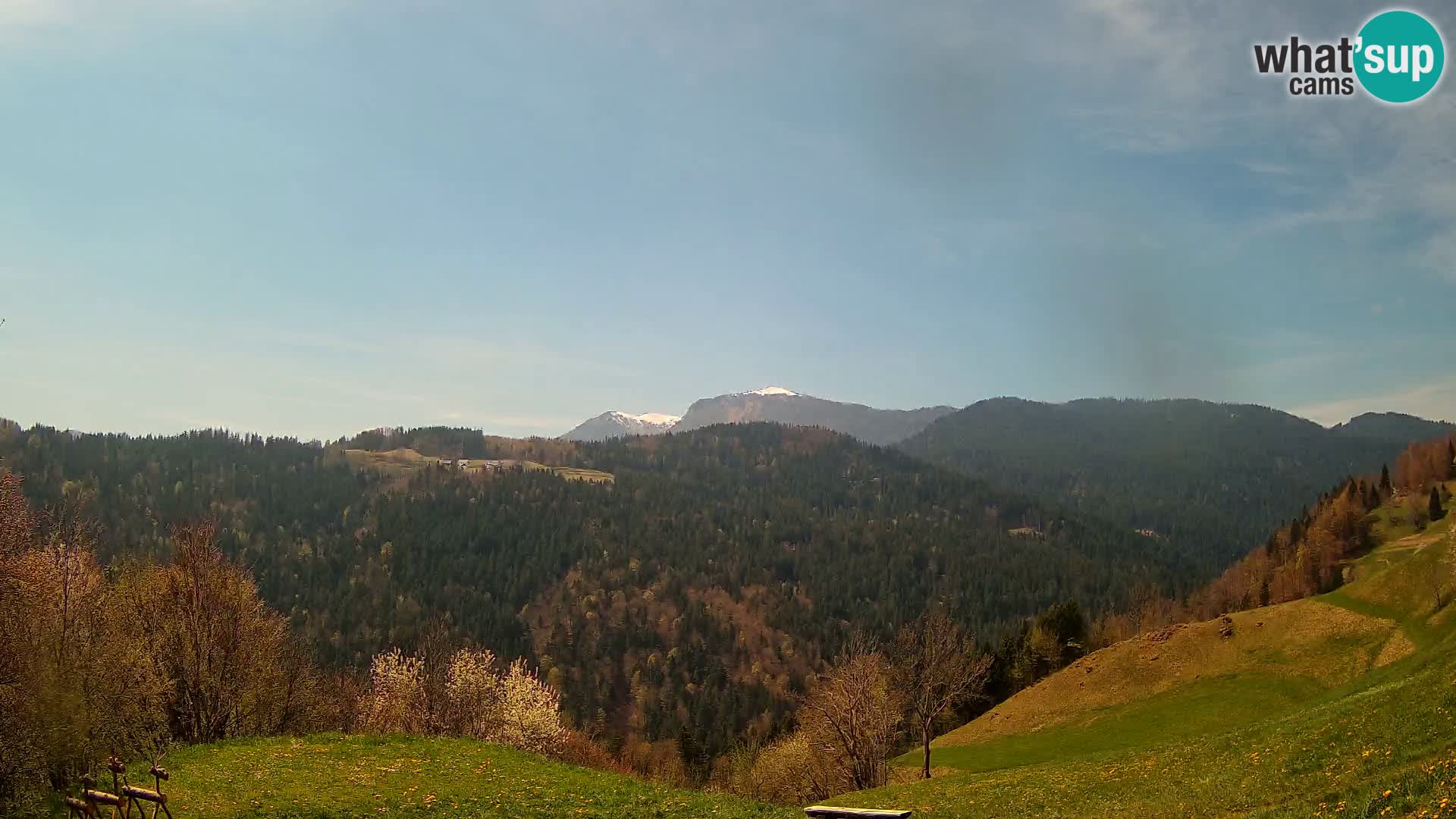 Web kamera Brunarica Dražgoše – Pogled uživo na Ratitovec (1666 m)