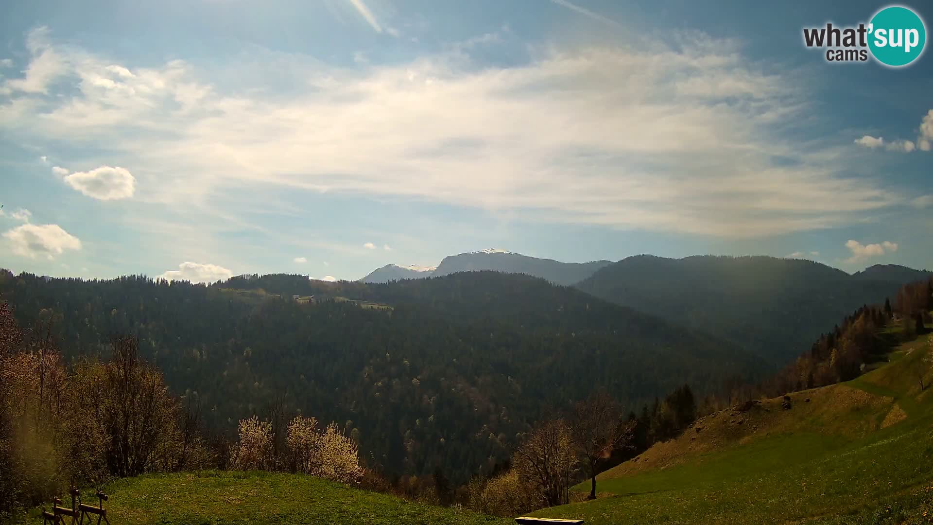 Webcam Brunarica Dražgoše – Live View of Ratitovec (1666 m)