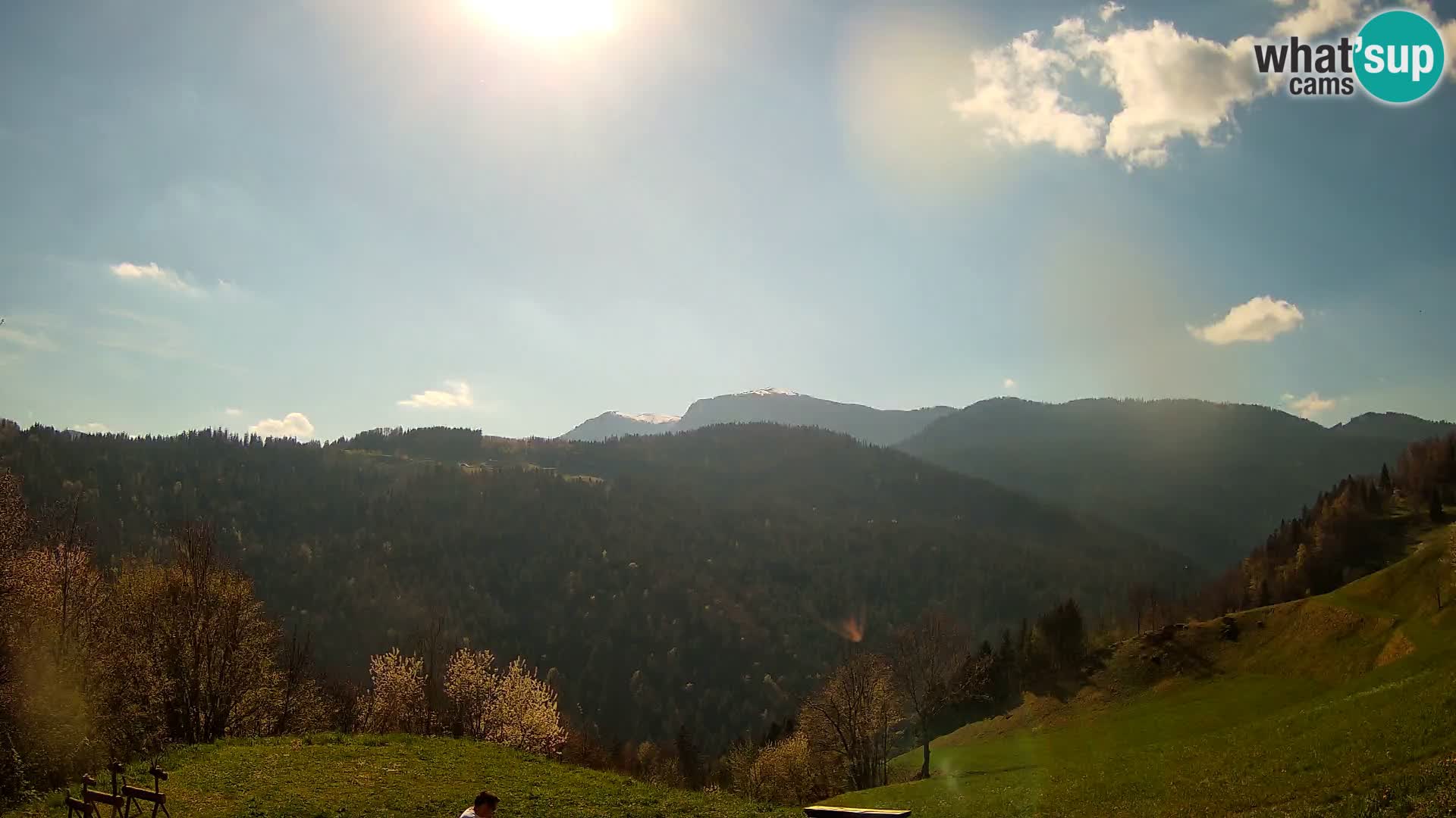 Webcam Brunarica Dražgoše – Vista live sul Ratitovec (1666 m)