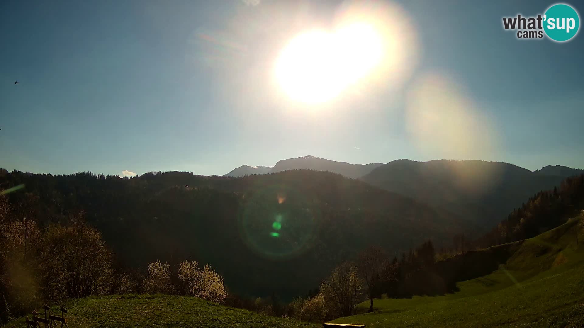 Webcam Brunarica Dražgoše – Liveblick auf Ratitovec (1666 m)