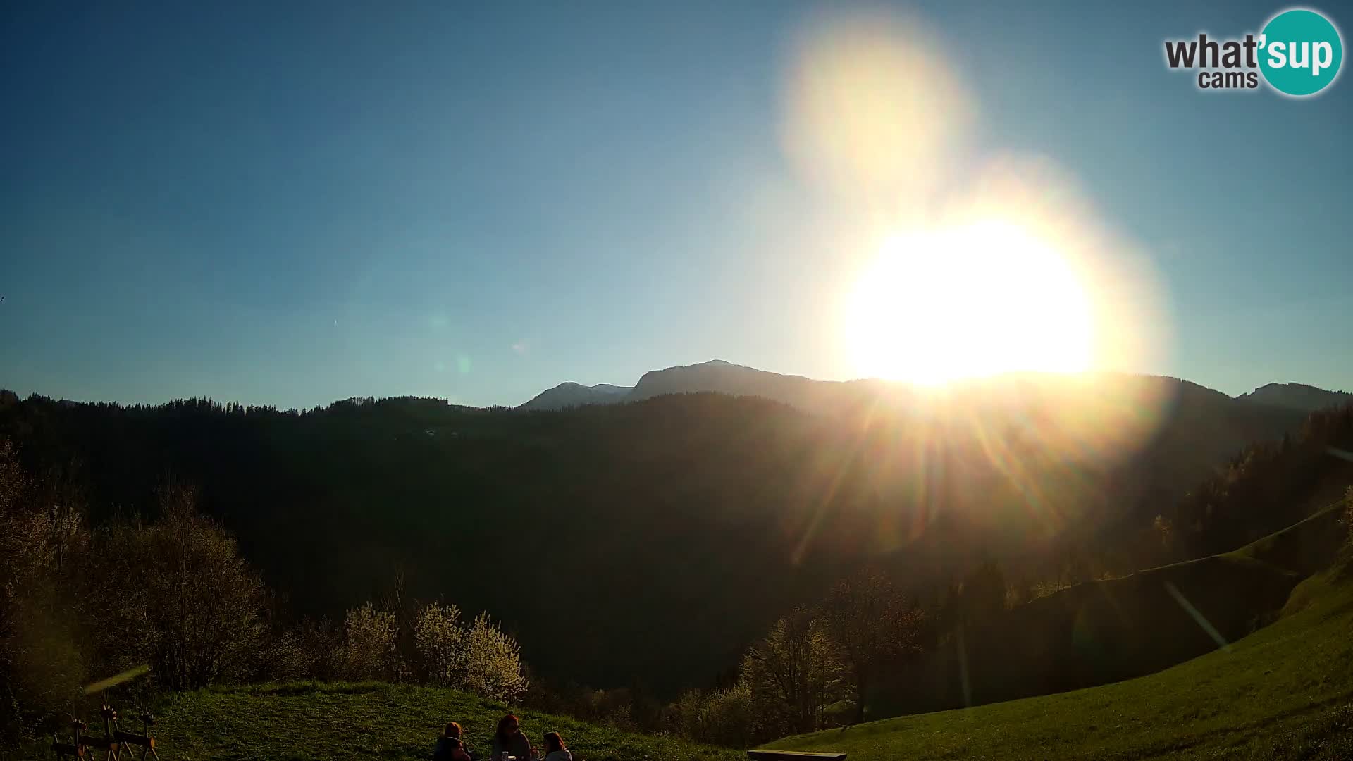 Spletna kamera Brunarica Dražgoše – Pogled v živo na Ratitovec (1666 m)