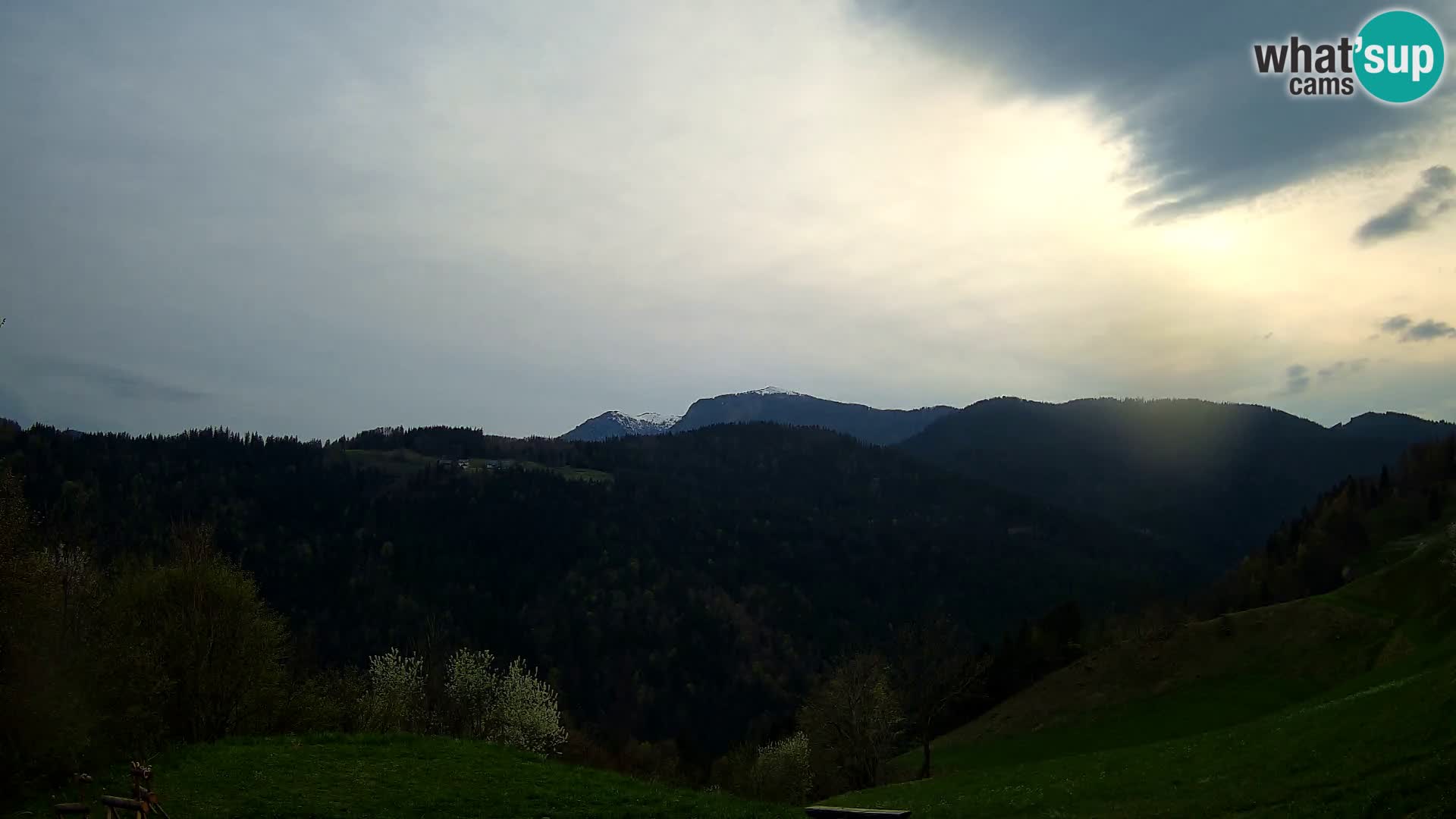 Web kamera Brunarica Dražgoše – Pogled uživo na Ratitovec (1666 m)