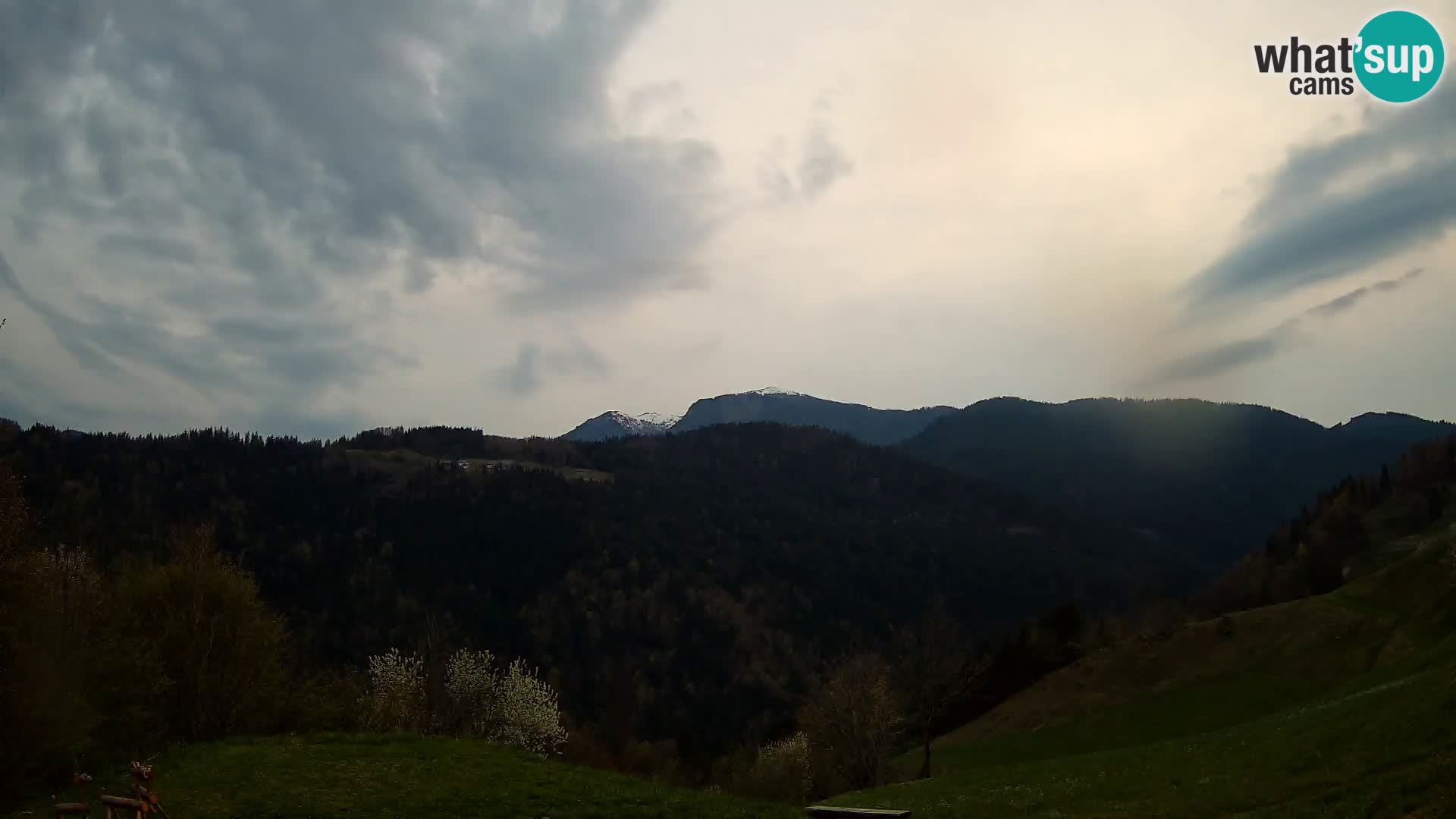 Webcam Brunarica Dražgoše – Live View of Ratitovec (1666 m)