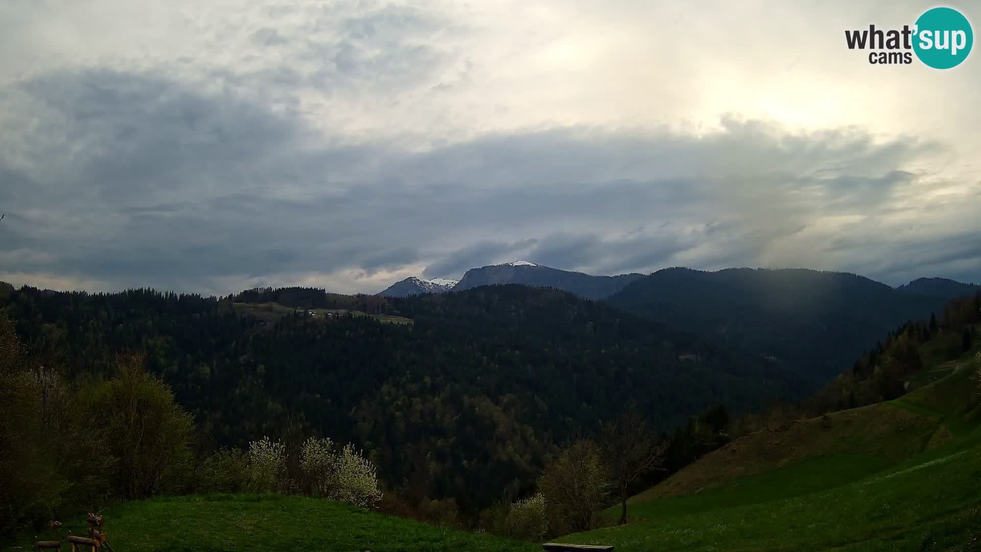 Web kamera Brunarica Dražgoše – Pogled uživo na Ratitovec (1666 m)