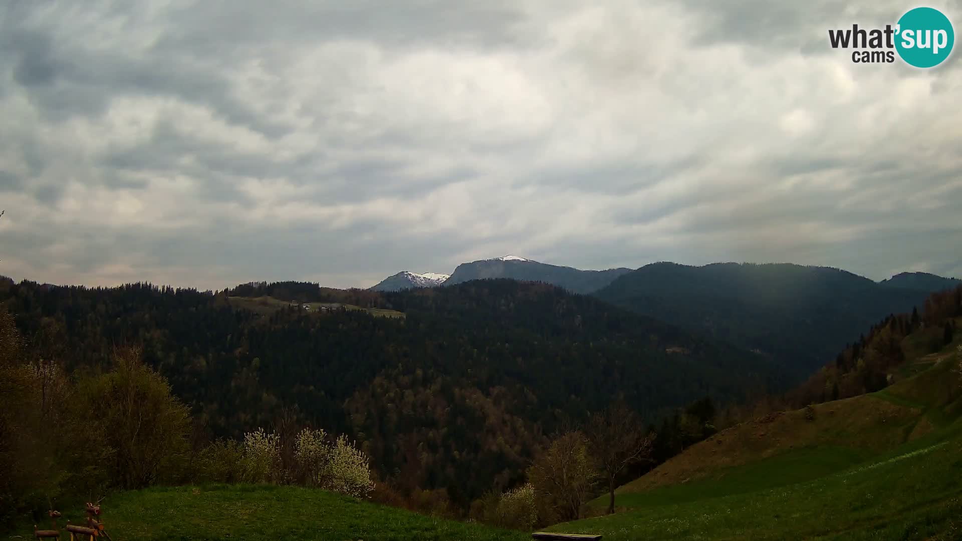 Web kamera Brunarica Dražgoše – Pogled uživo na Ratitovec (1666 m)