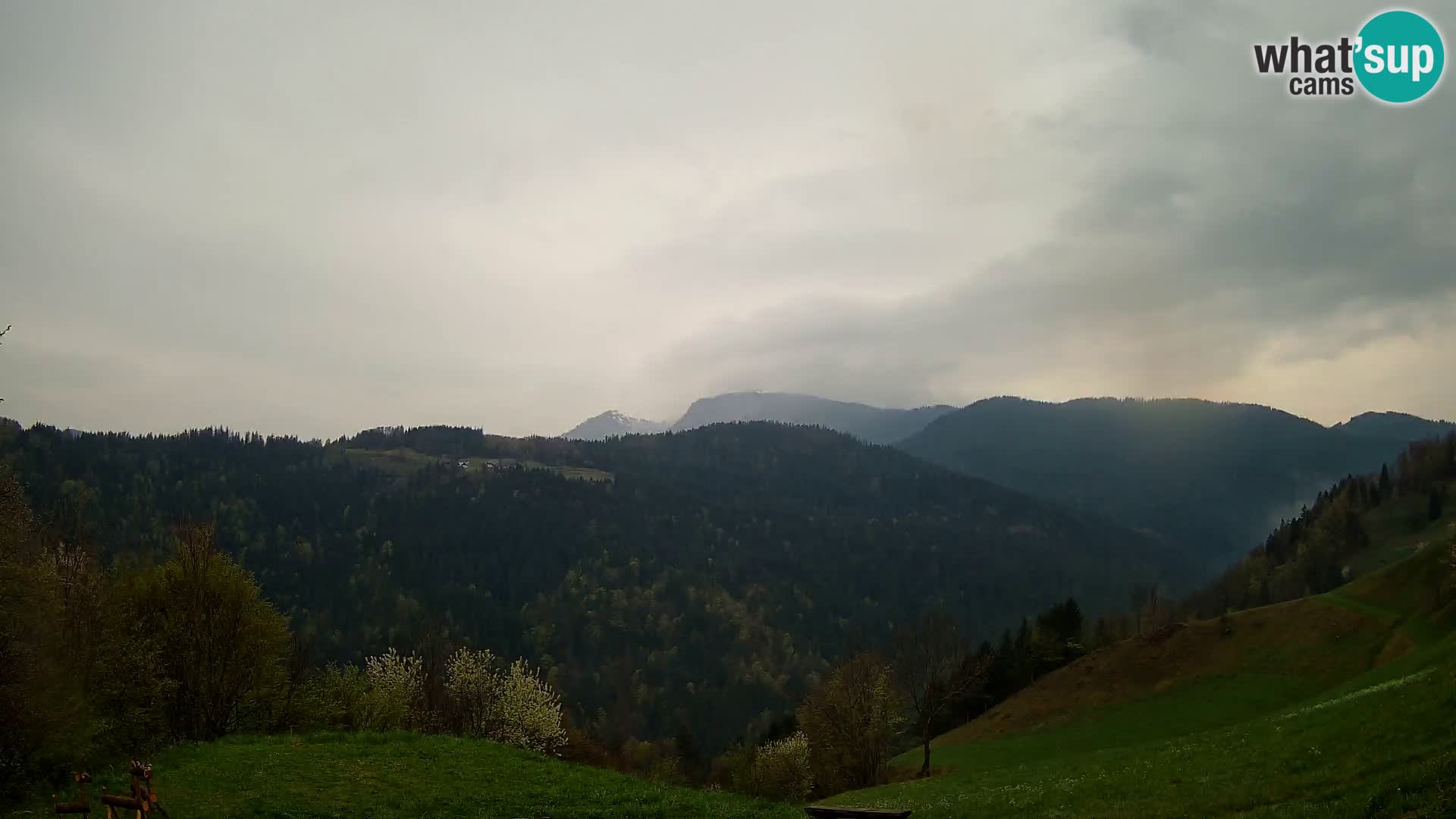 Web kamera Brunarica Dražgoše – Pogled uživo na Ratitovec (1666 m)