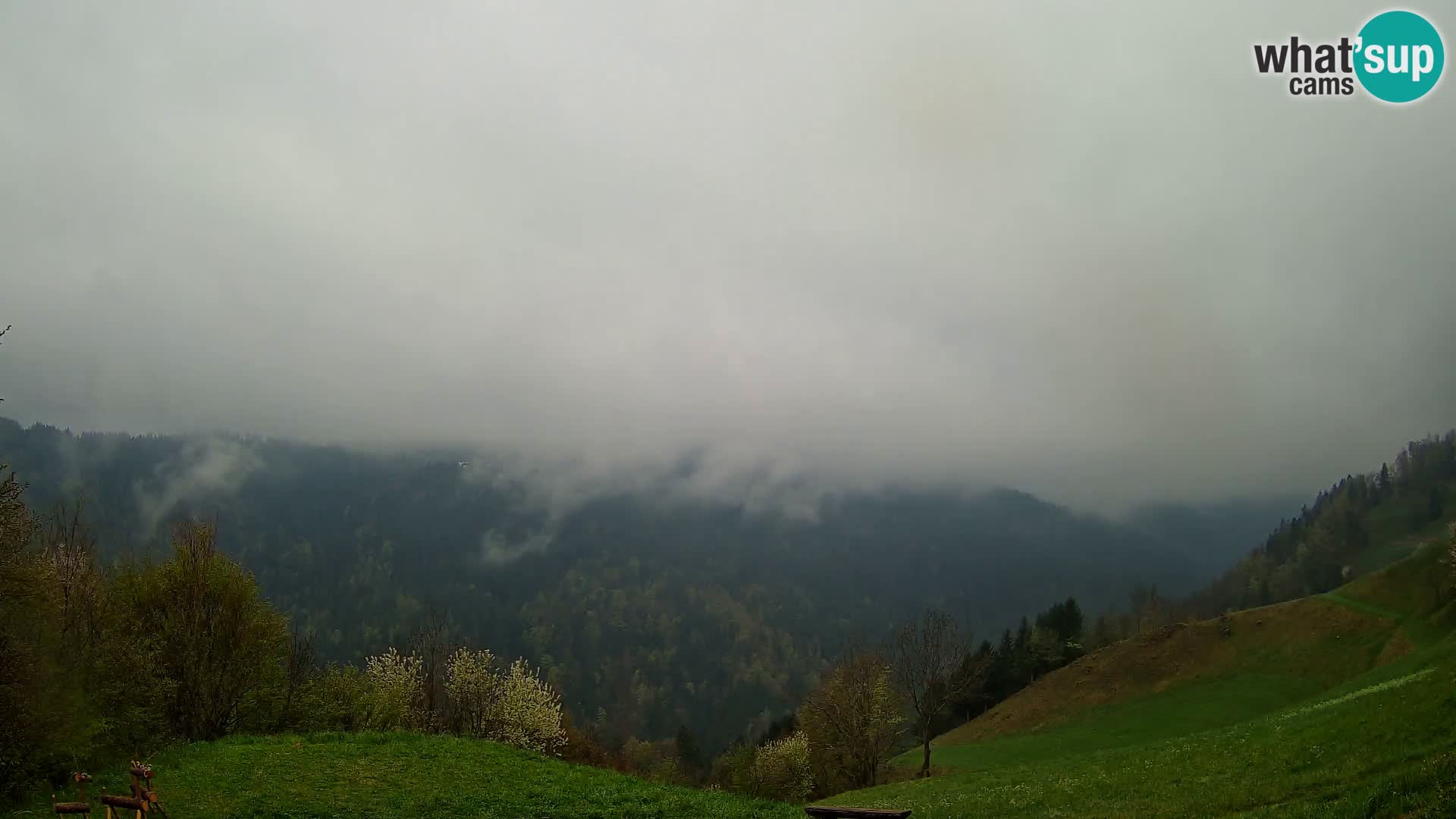 Webcam Brunarica Dražgoše – Liveblick auf Ratitovec (1666 m)