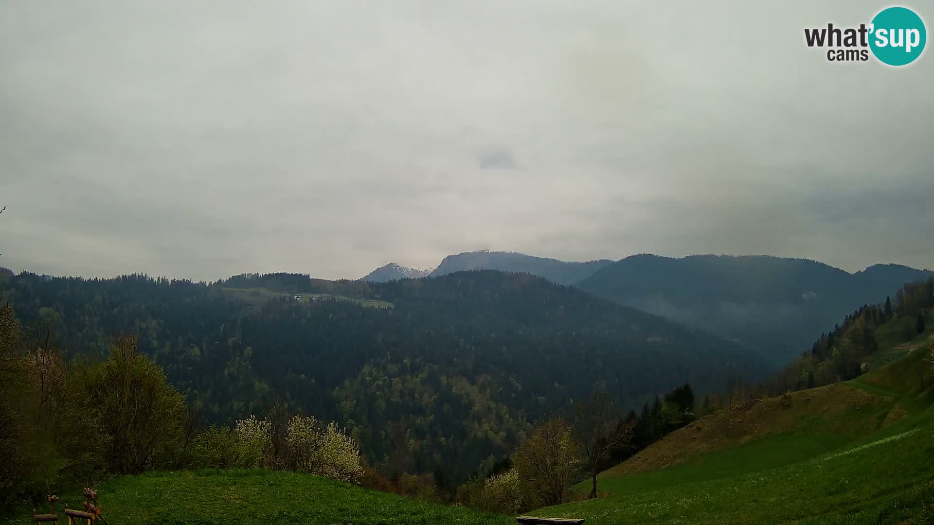 Webcam Brunarica Dražgoše – Liveblick auf Ratitovec (1666 m)