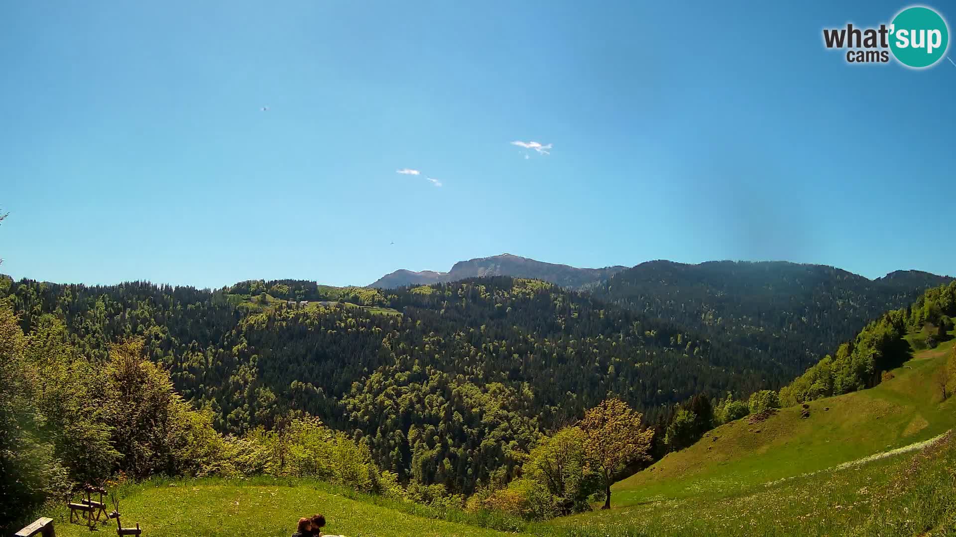 Web kamera Brunarica Dražgoše – Pogled uživo na Ratitovec (1666 m)