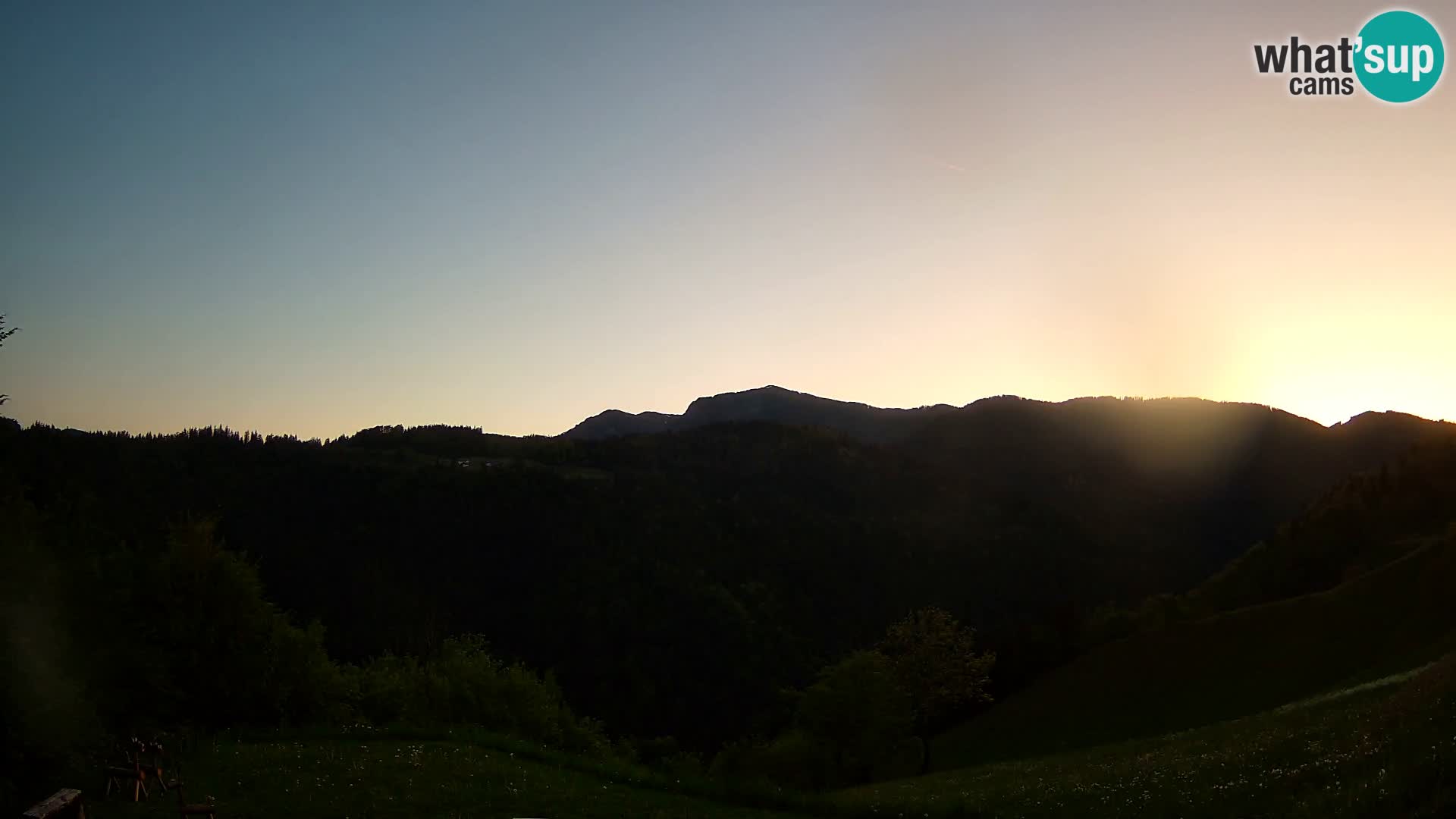 Webcam Brunarica Dražgoše – Liveblick auf Ratitovec (1666 m)