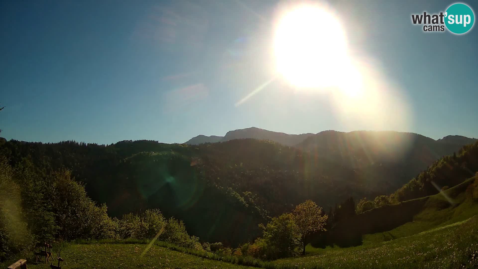 Web kamera Brunarica Dražgoše – Pogled uživo na Ratitovec (1666 m)